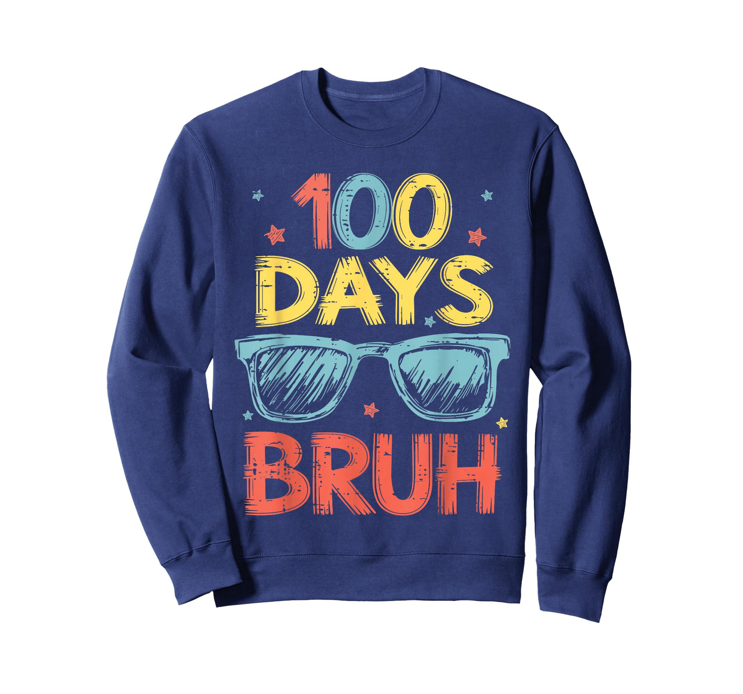 Bruh 100 Days of School Sunglasses 100th Day of School Kids T-Shirt