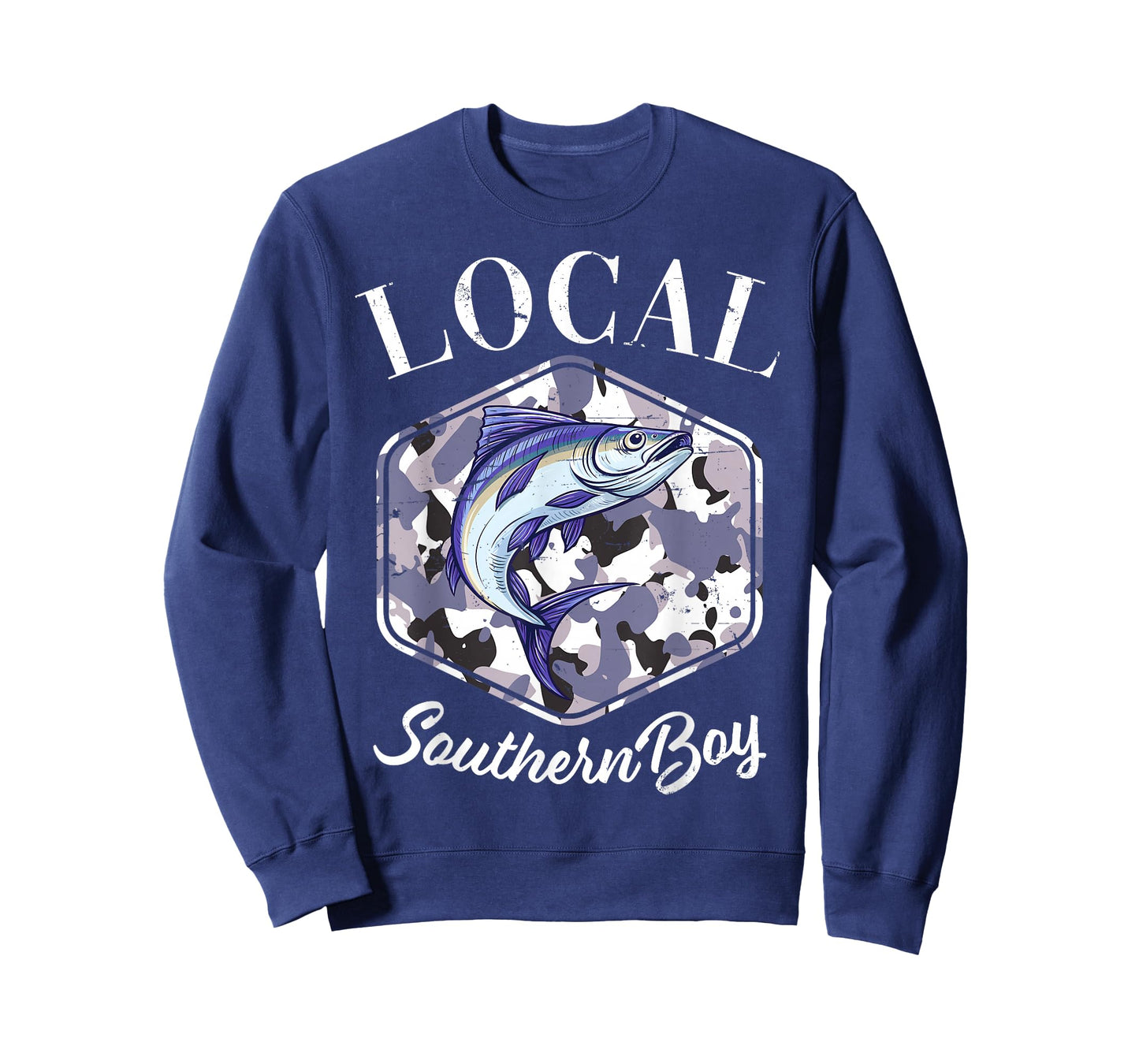 Local Southern Boy Fishing Camouflage Old Camo T-Shirt