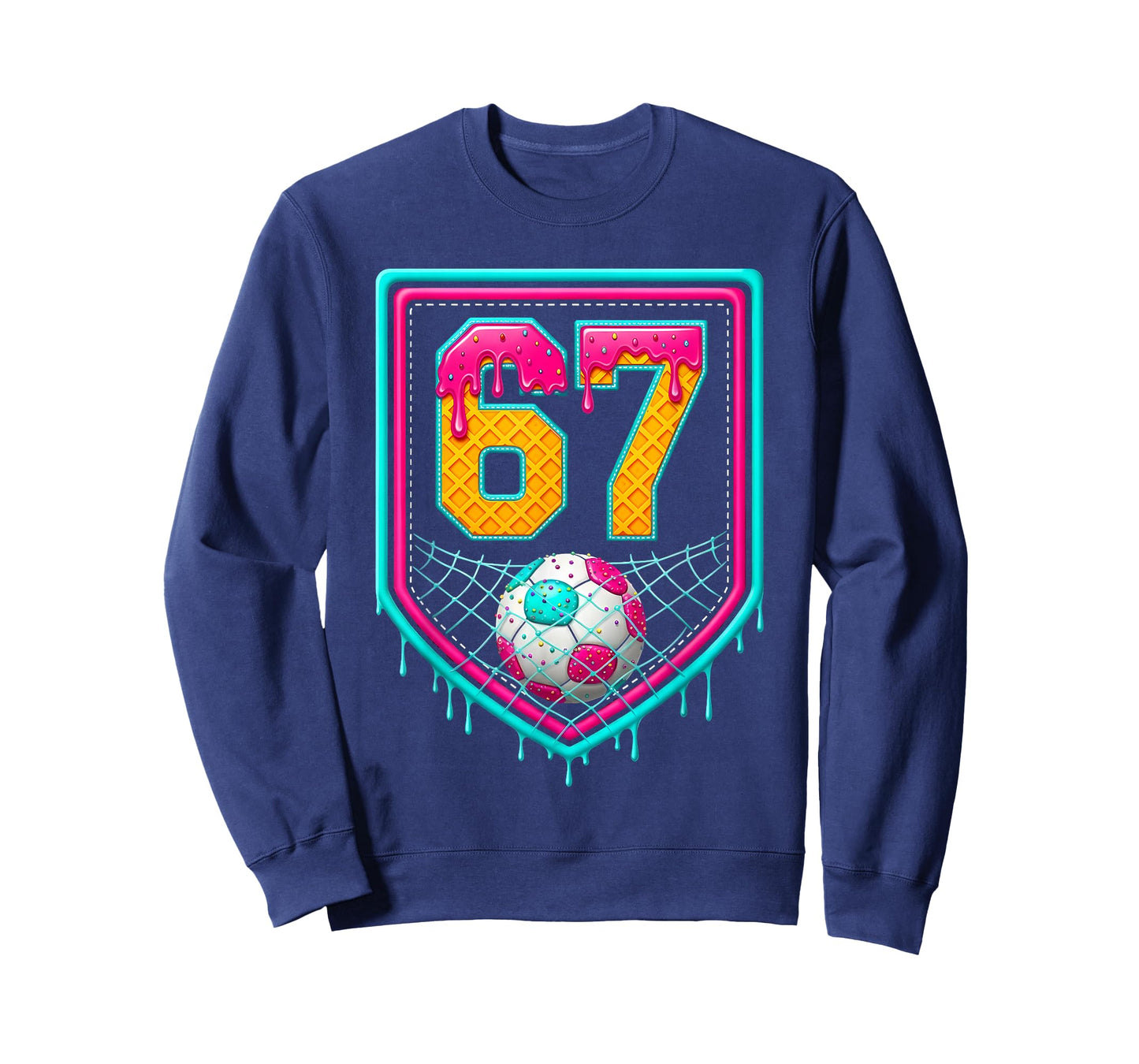 Soccer Drip Number 67 Soccer Player T-Shirt