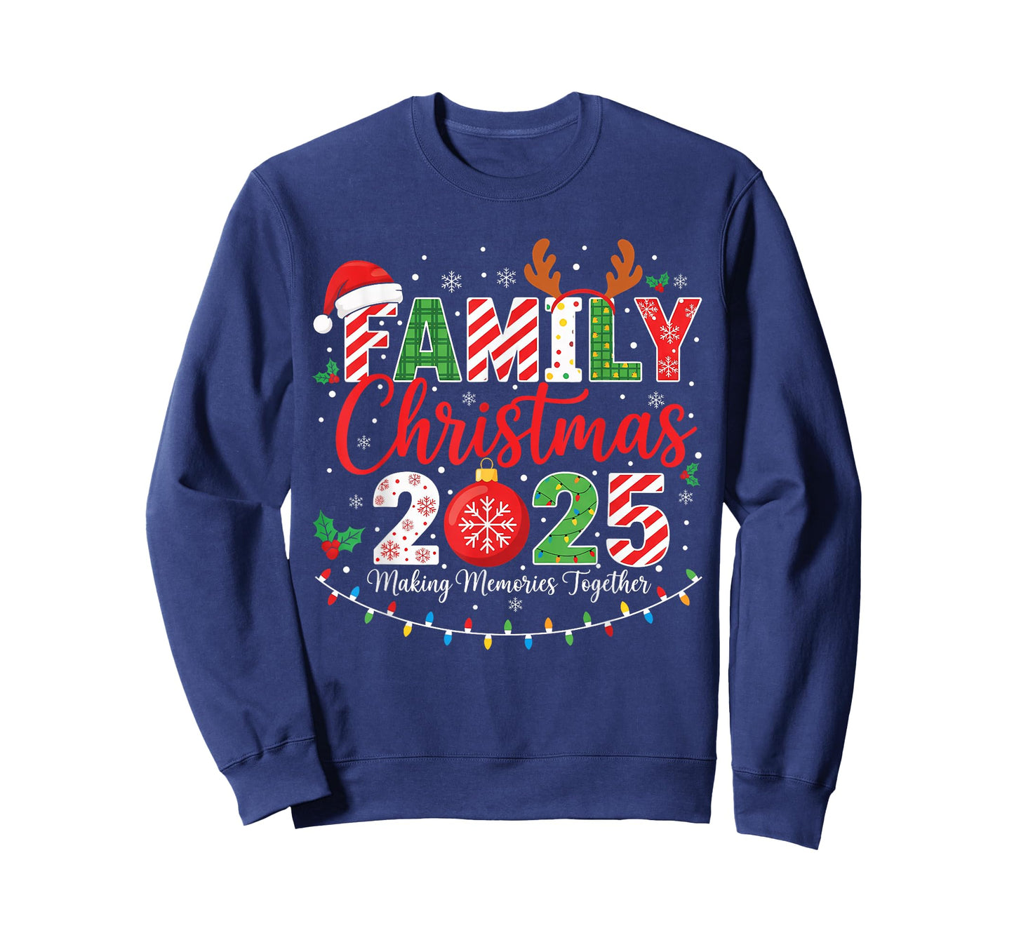 Family Christmas 2025 Pajamas Outfit Matching Xmas T-Shirt
