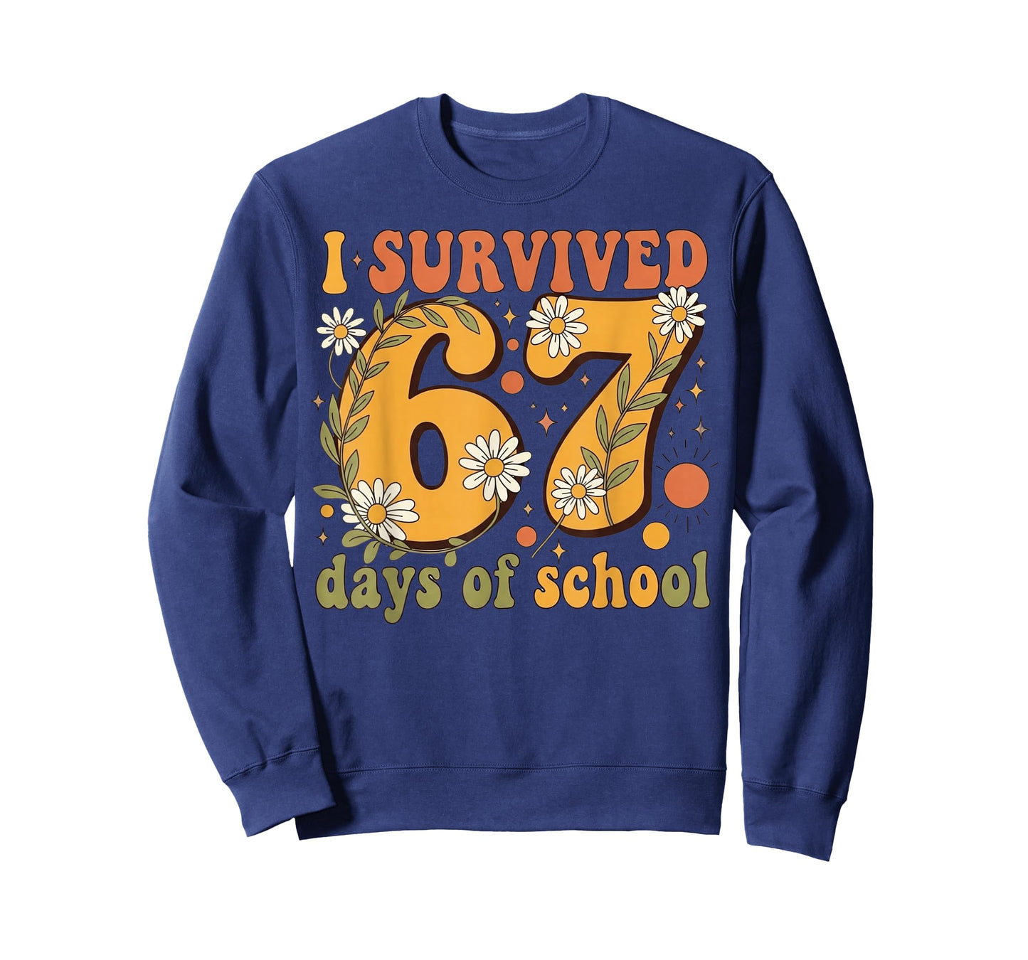 I Survived 67 Days of School Teachers Students Retro T-Shirt