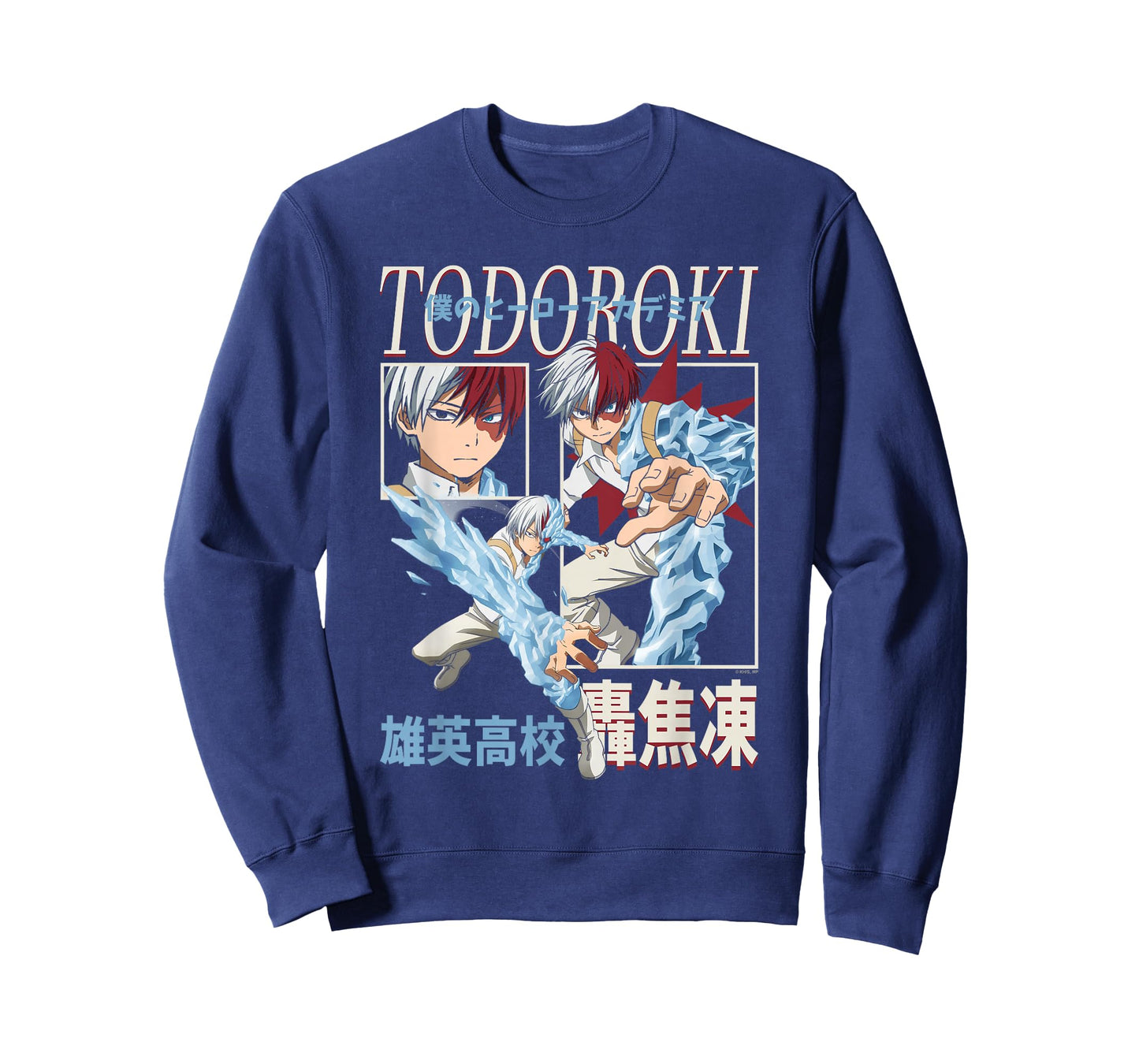 MHA Todoroki Framed Action Poses Collage U.A. High Anime T-Shirt
