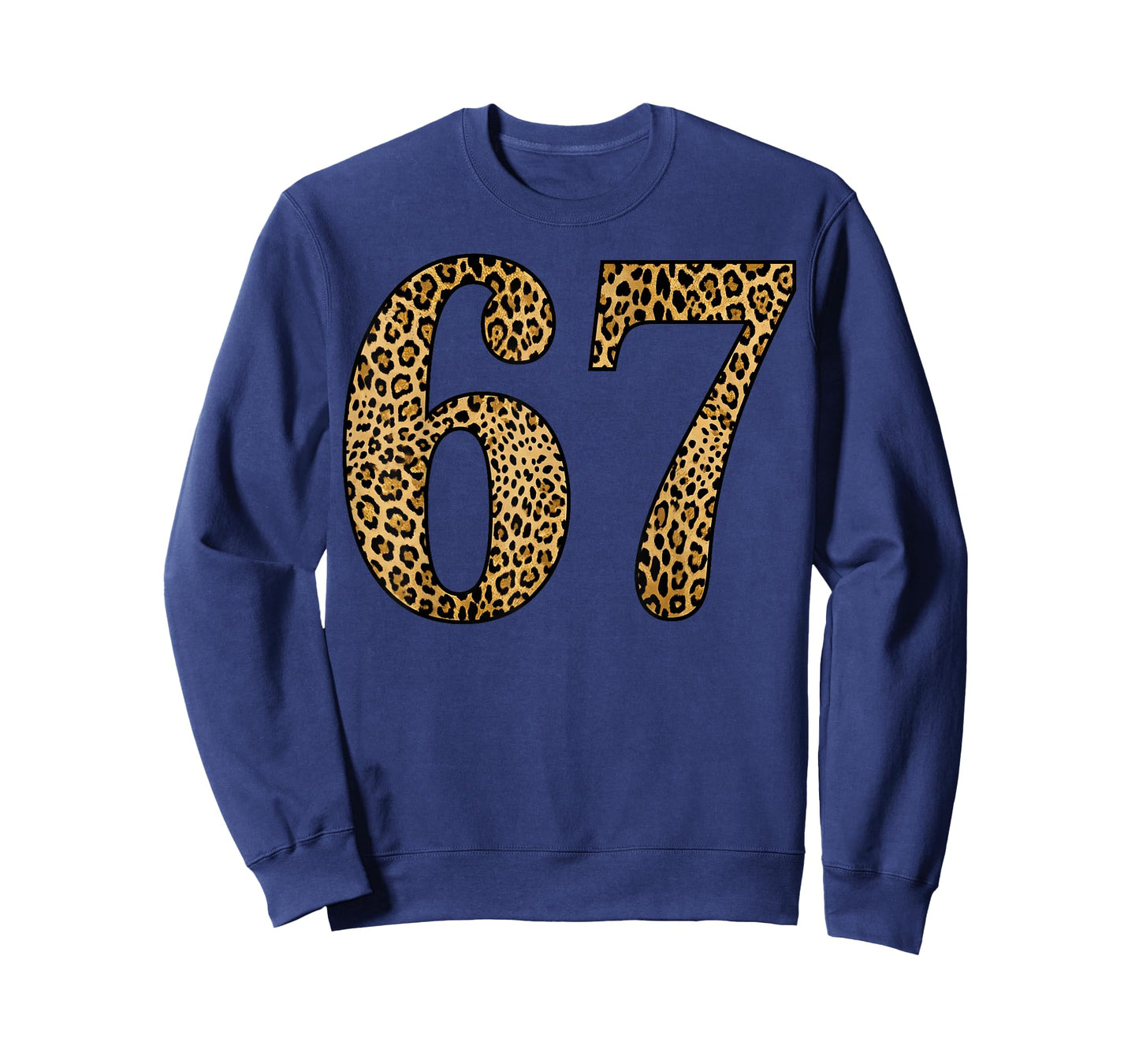6-7 Meme Leopard Cheetah Six-Seven Funny 67 T-Shirt