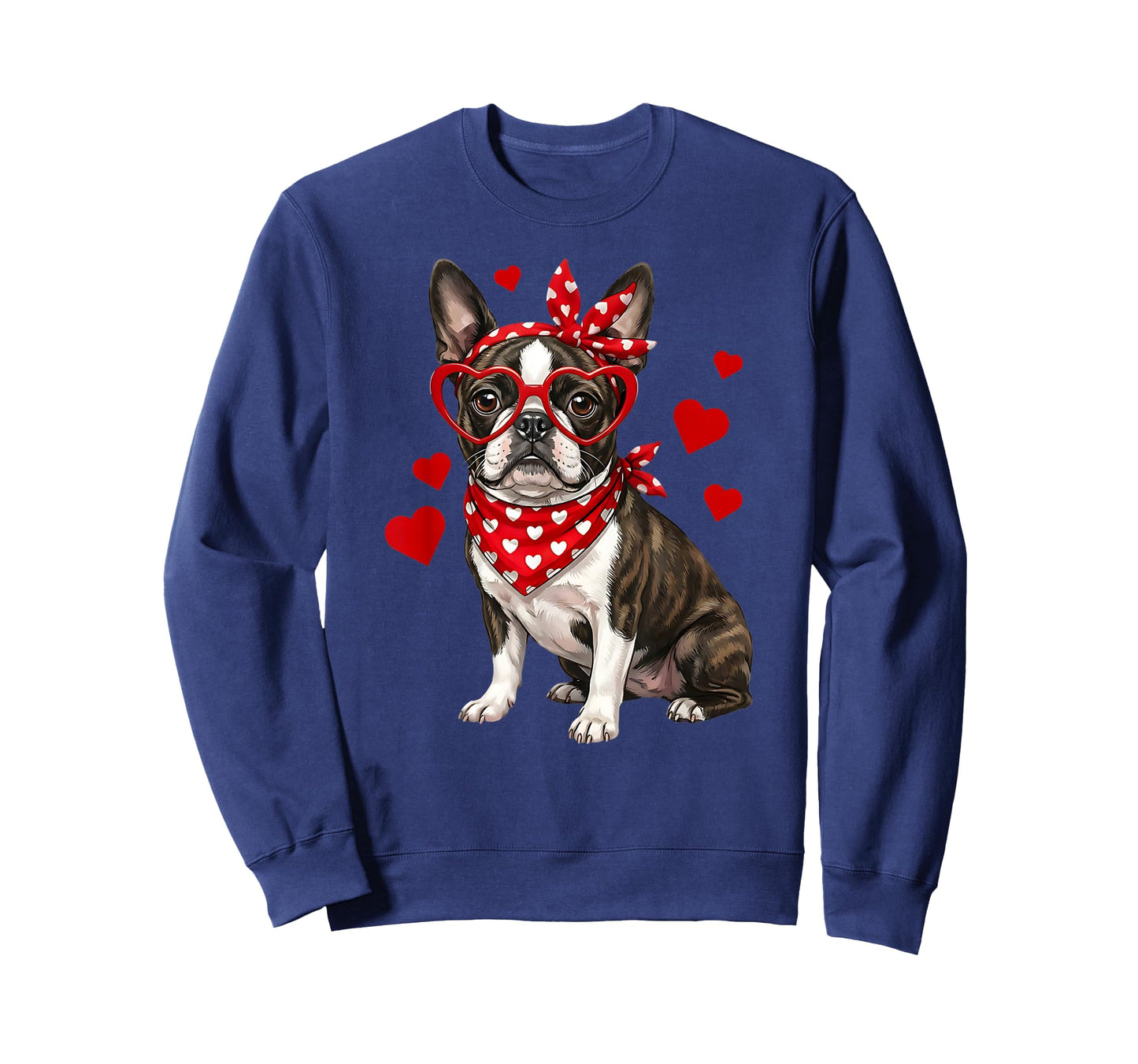 Boston Terrier Valentines Day Bostie Lover Dog Heart T-Shirt