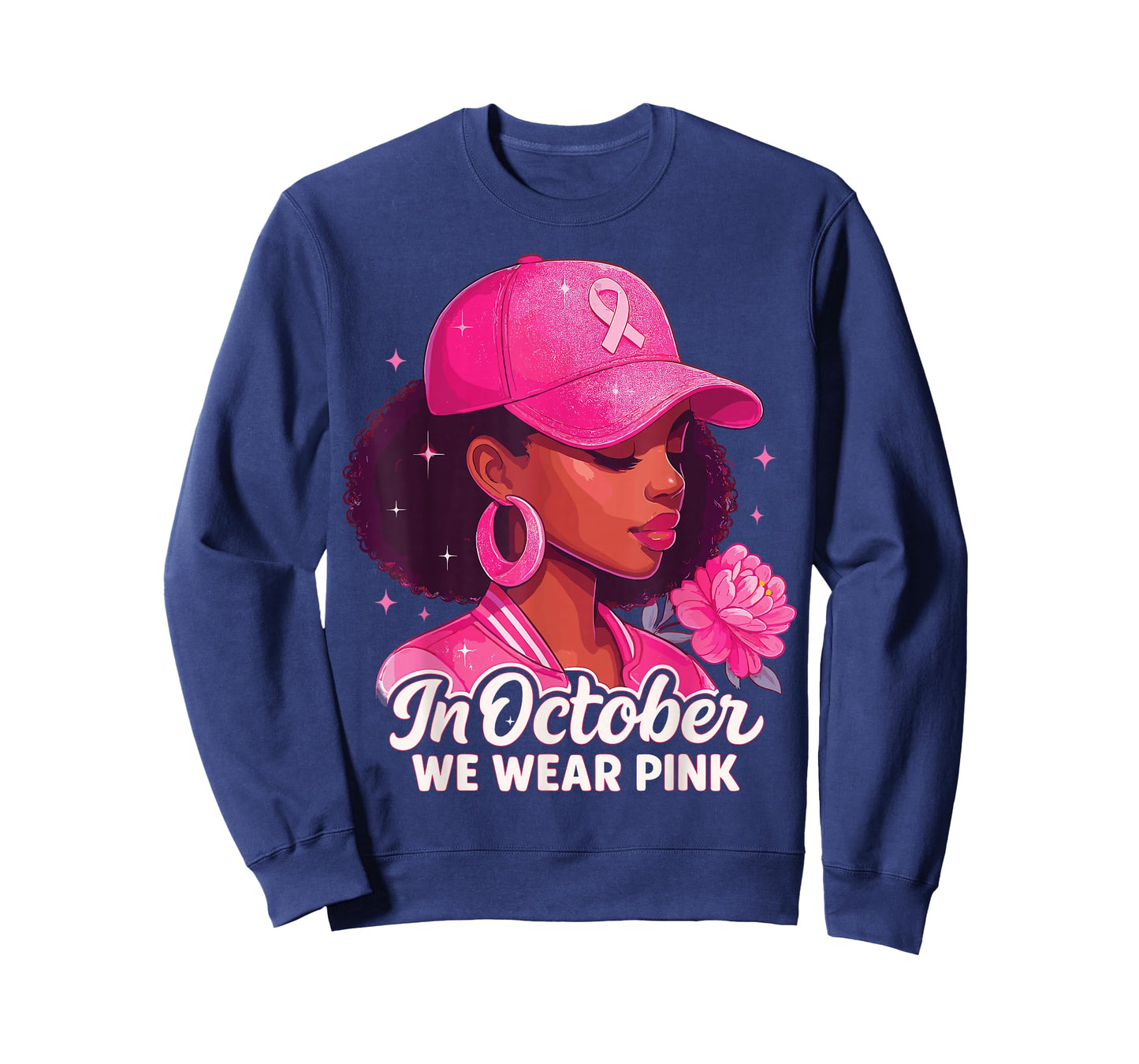 in October we wear Pink Breast Cancer Awareness T-Shirt