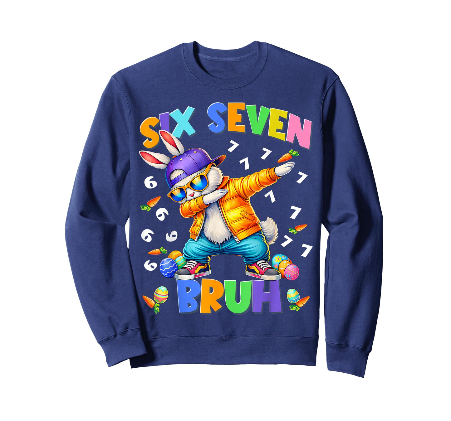 Bruh Happy Easter Bunny Dabbing Rabbit Men Boy Kid T-Shirt