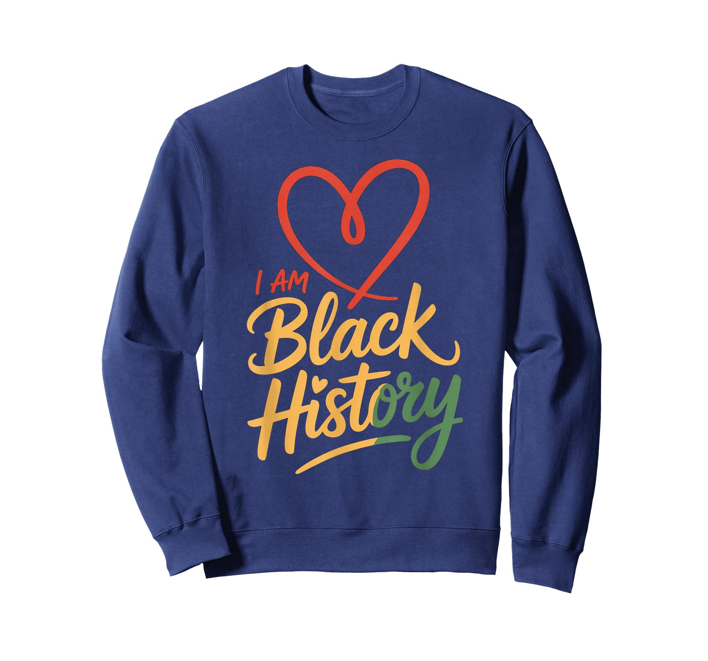 I Am Black History Heart Month Pride Men Women T-Shirt