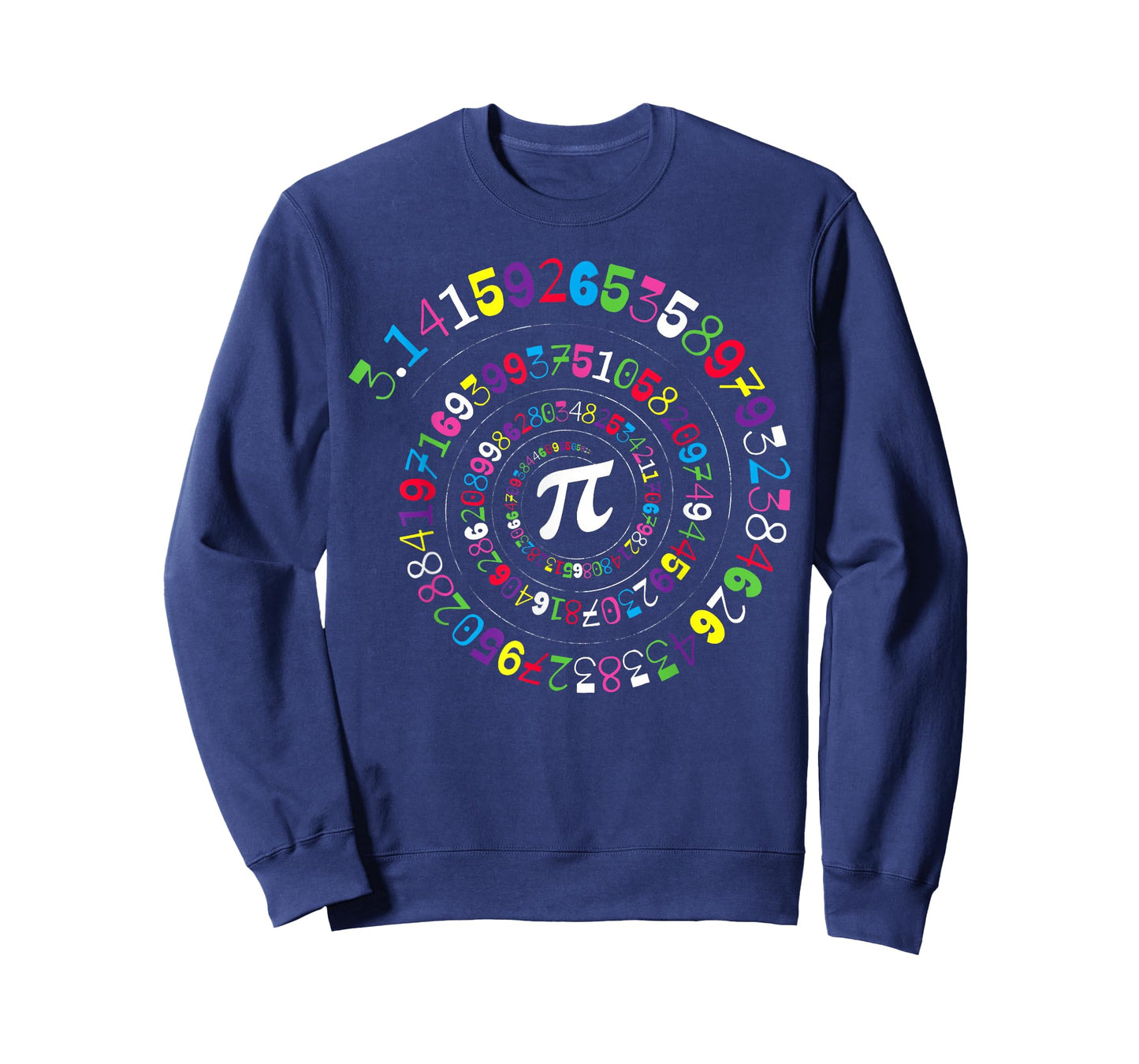 Funny Pi Day Spiral Pi Math Numbers Teachers Students T-Shirt