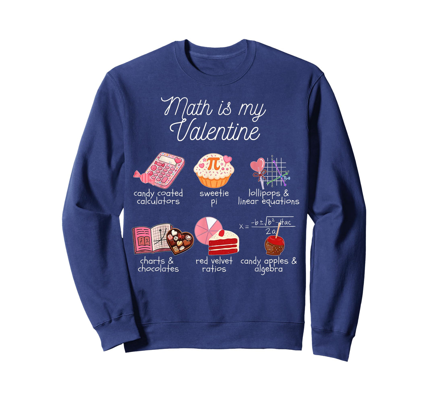 Math is My Valentine Cute Math Teacher Mathematic Valentines T-Shirt