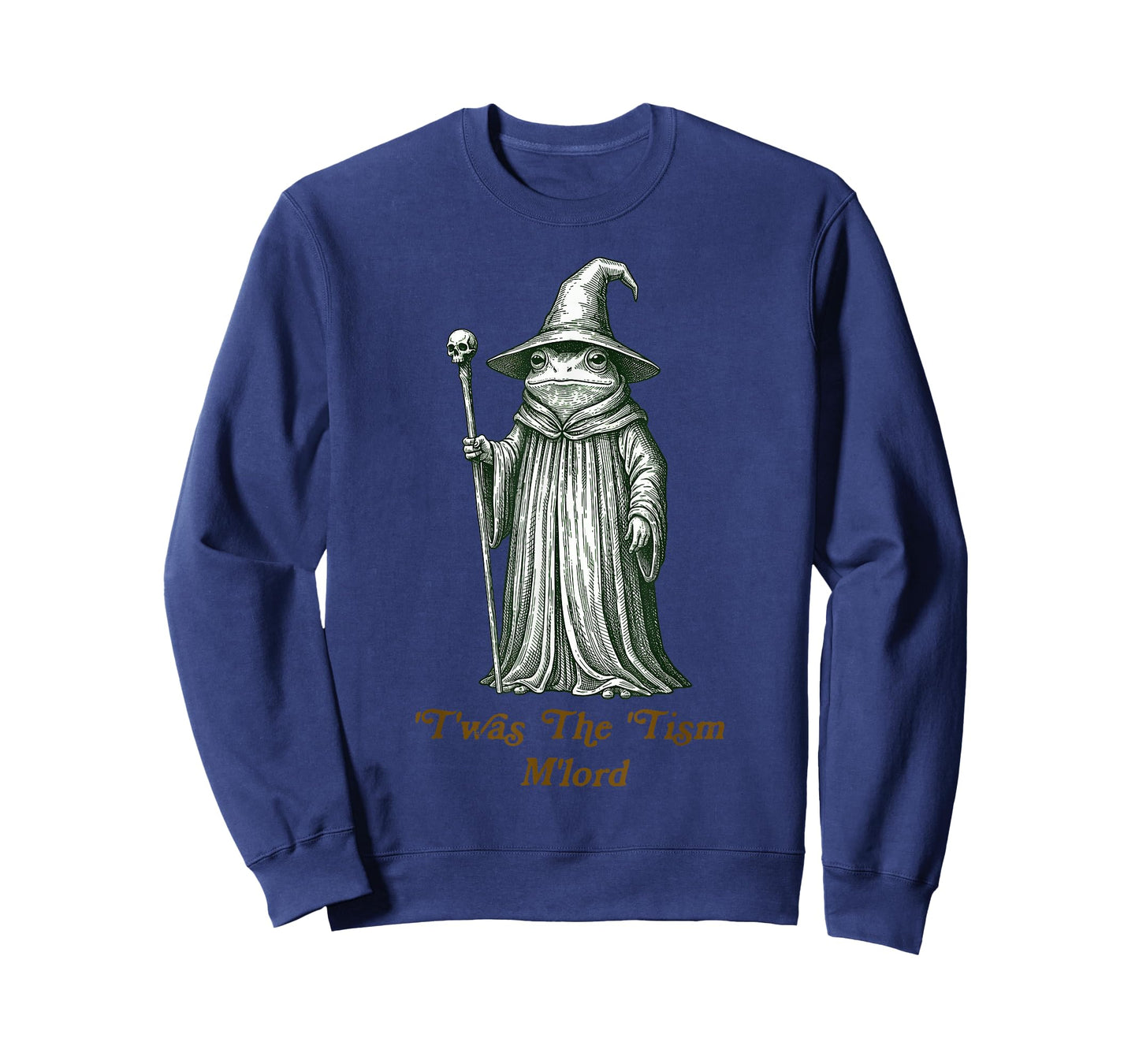 Funny Meme TWAS The Tism M Lord Frog Wizard Autism Warrior T-Shirt