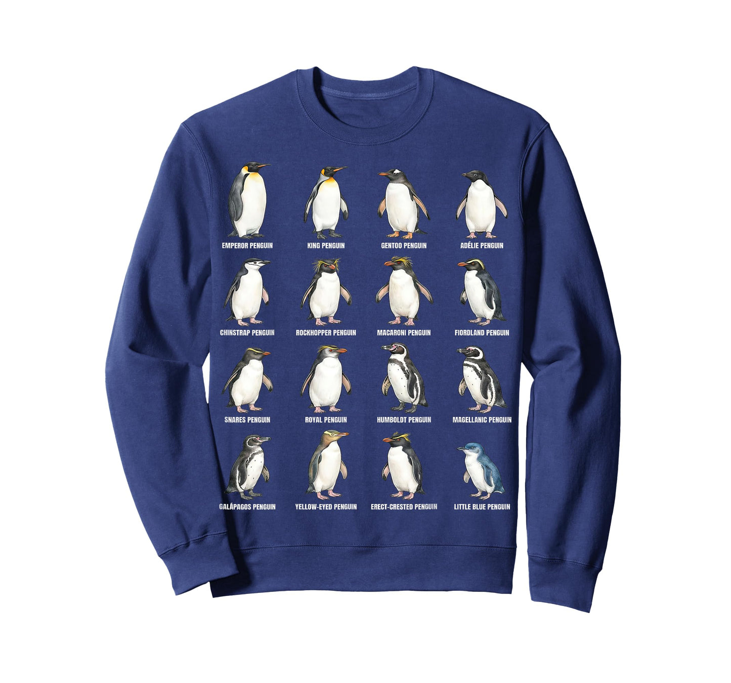 Types of Penguins – Penguin Species Identification Chart T-Shirt