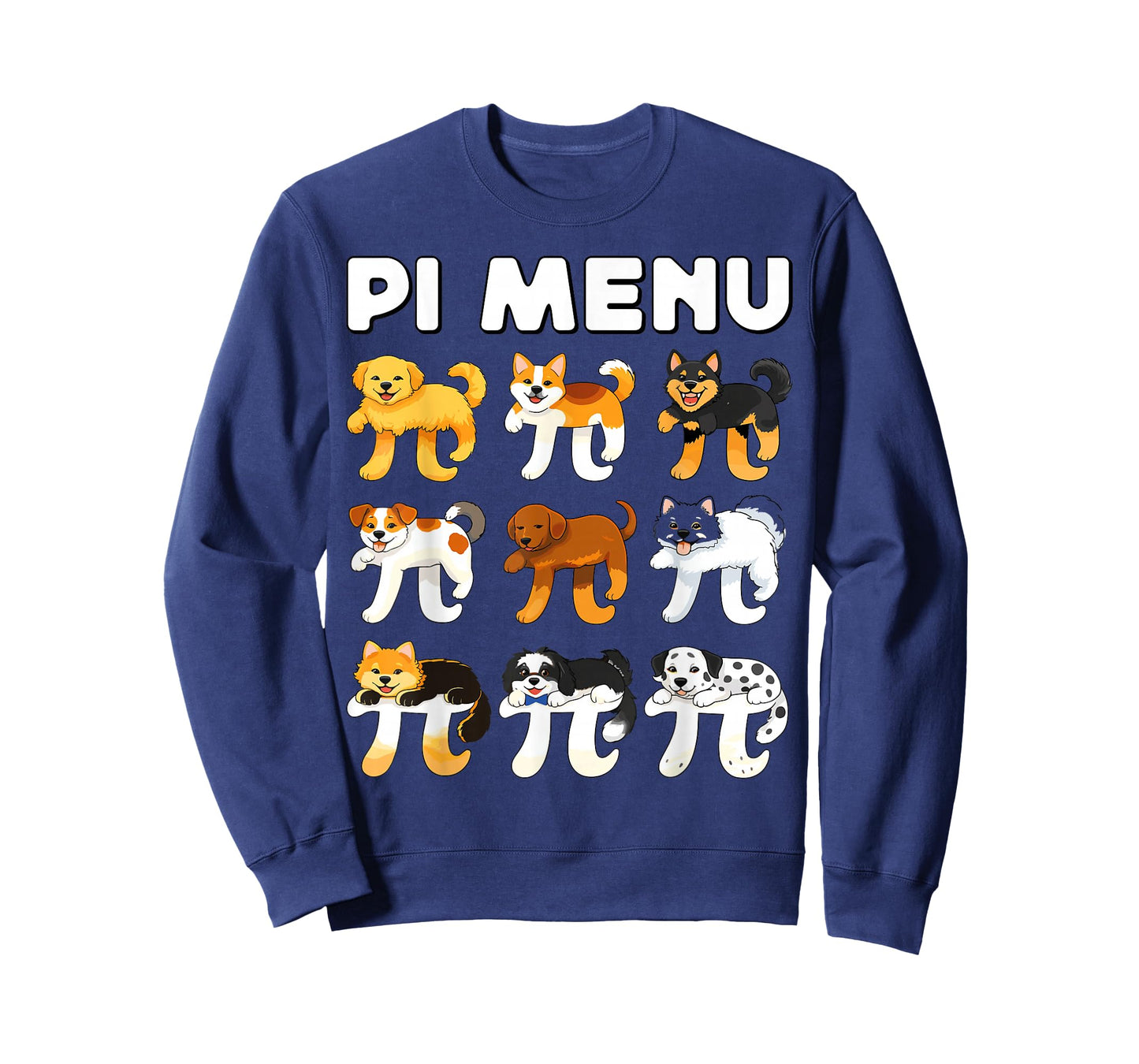 Pi Menu 3.14 Math Teacher Happy Pie Day Teachers Dogs Lover T-Shirt