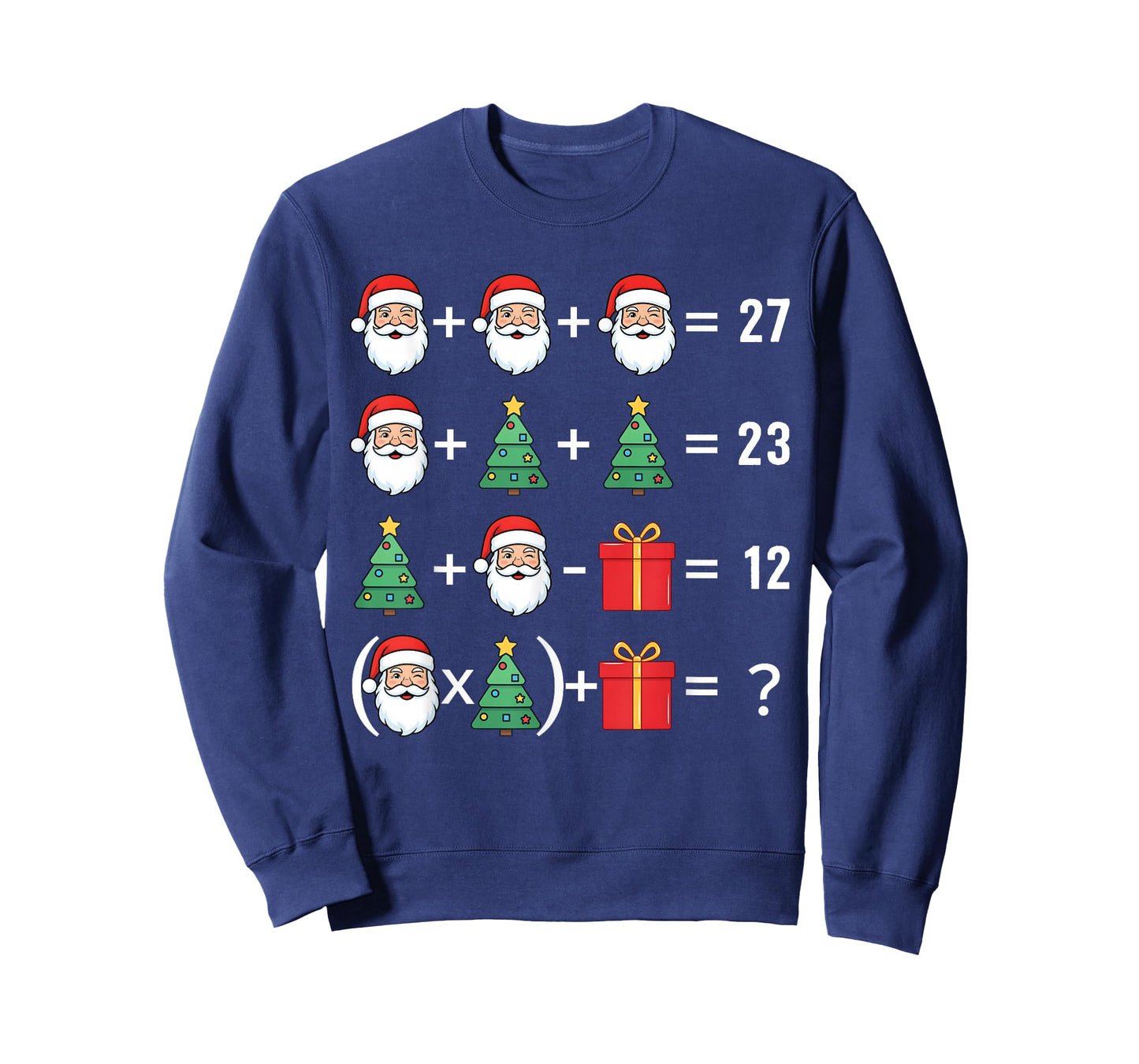 Funny 67 Santa Tree Math Teacher Christmas Xmas Humor T-Shirt