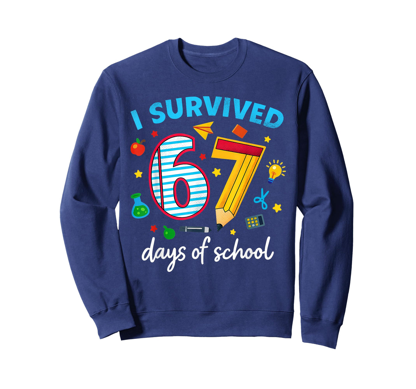 I Survived 67 Days of School Funny Meme Teacher Student T-Shirt