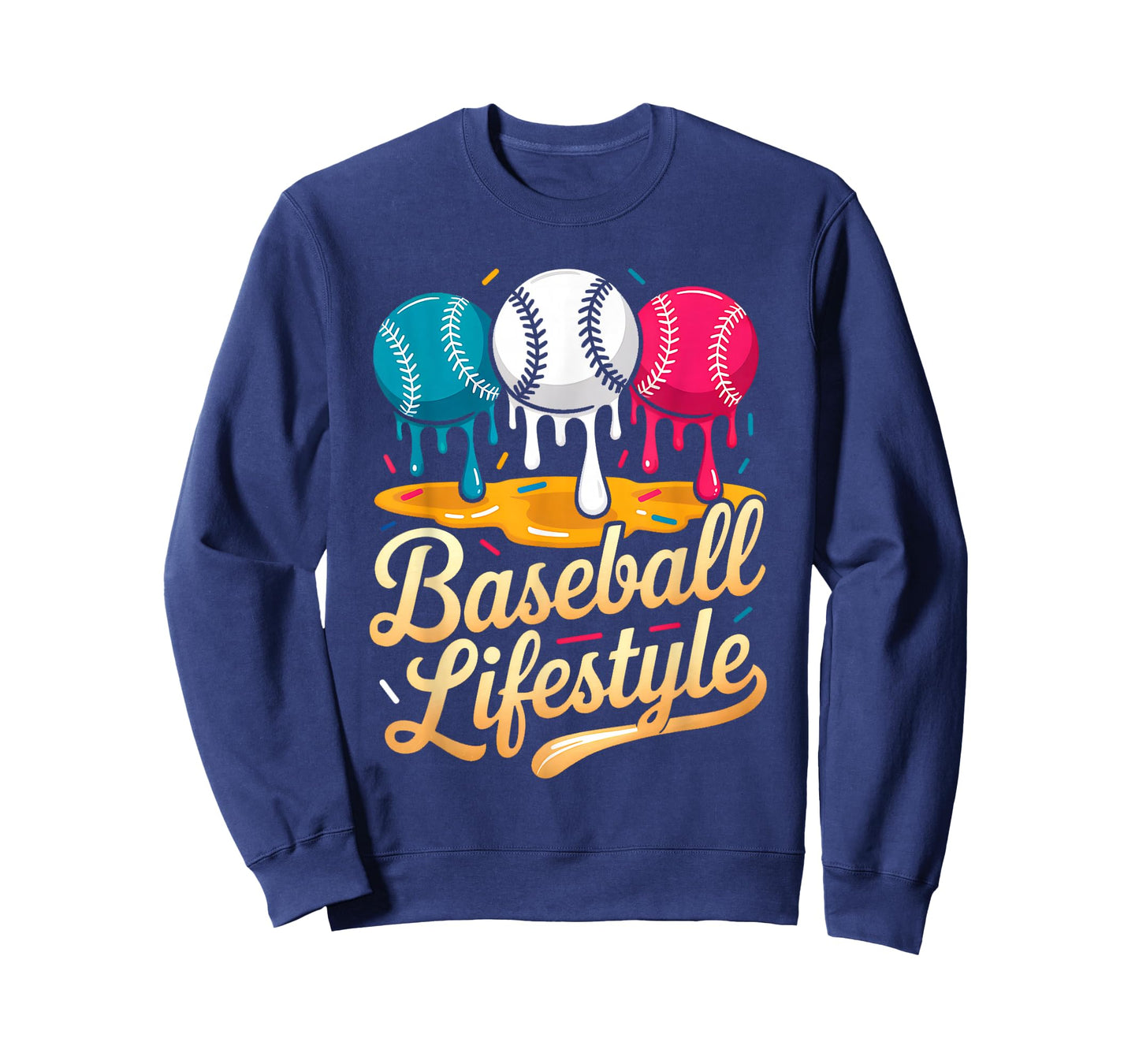 Baseball Lifestyle 101 Apparel Youth Baseball Drip Icecream T-Shirt