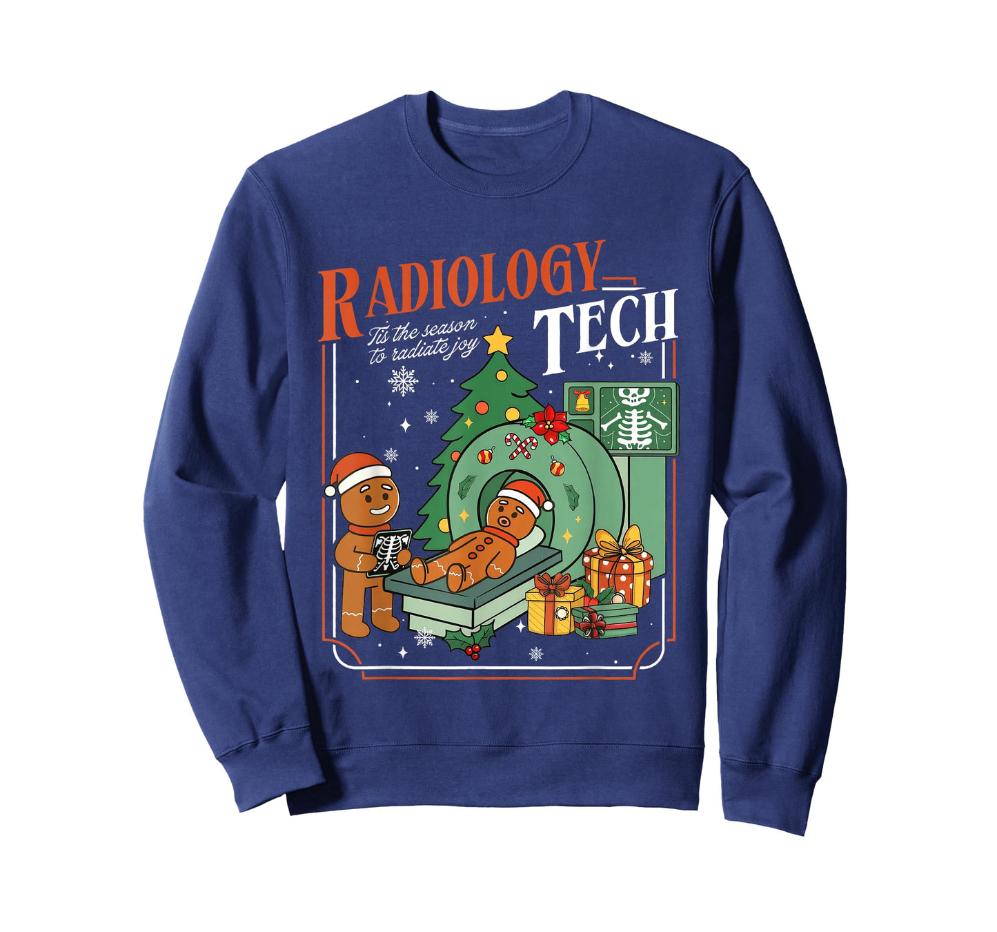 Christmas Rad Tech Radiology Technologist Gingerbread T-Shirt