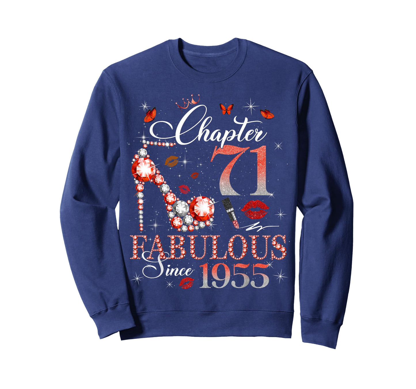 Chapter 71 Fabulous Since 1955 71st Birthday Women Girls T-Shirt