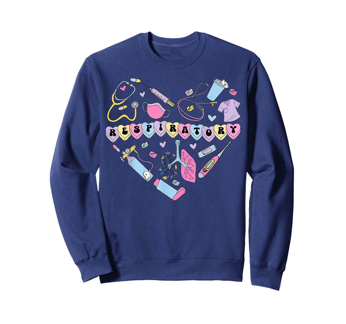 Respiratory Therapist Heart Valentines RT Nurse Pulmonology T-Shirt