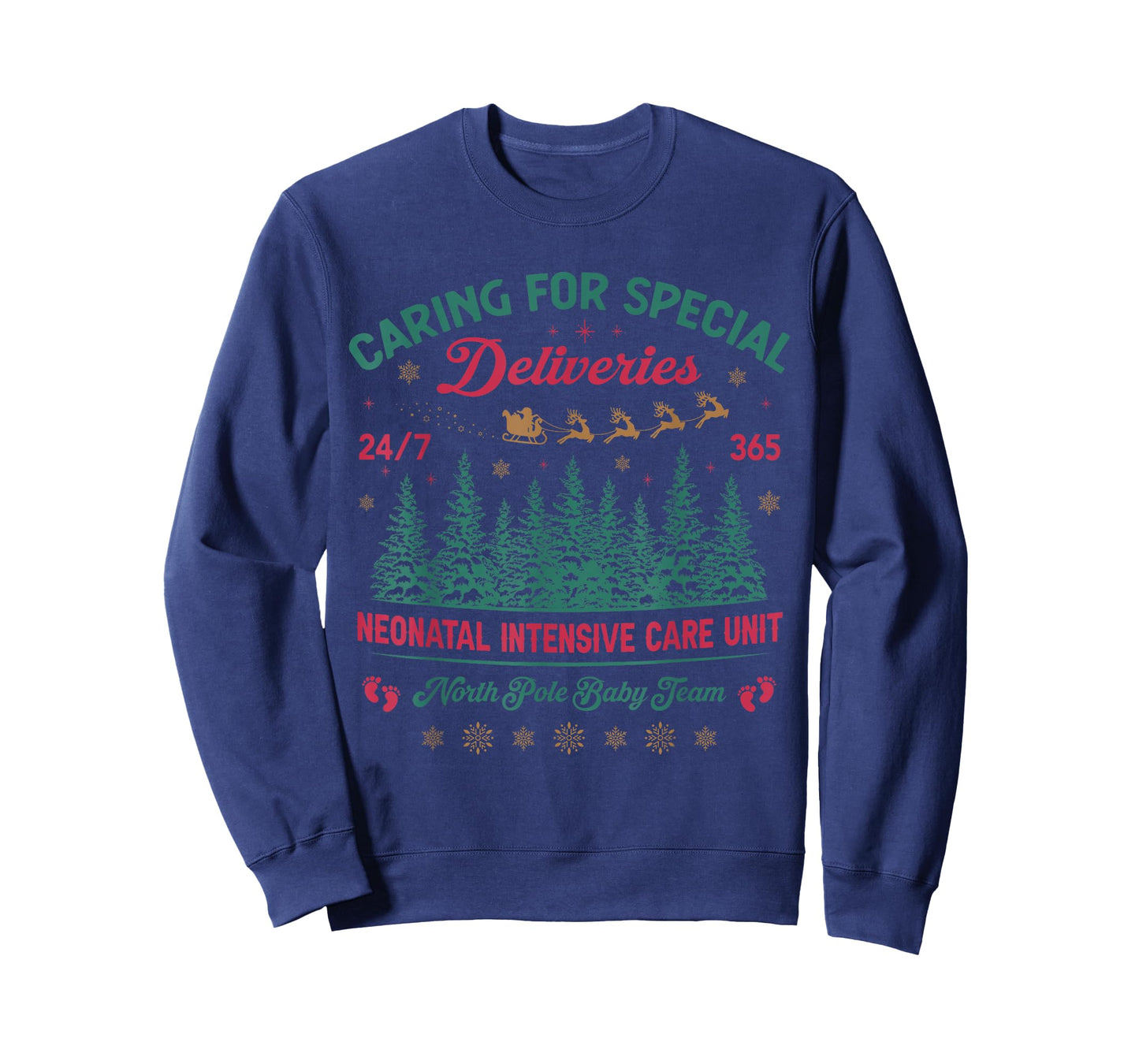 Funny Caring for Special Deliveries Special Care NICU Xmas T-Shirt