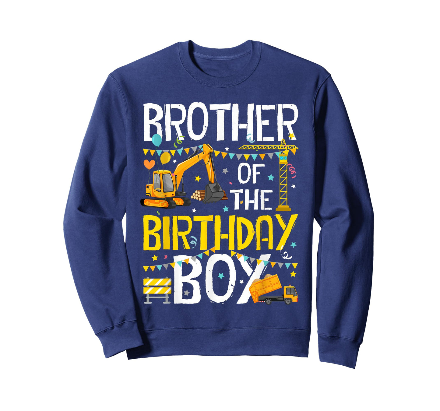 Brother of The Birthday Boy Construction Worker Birthday T-Shirt