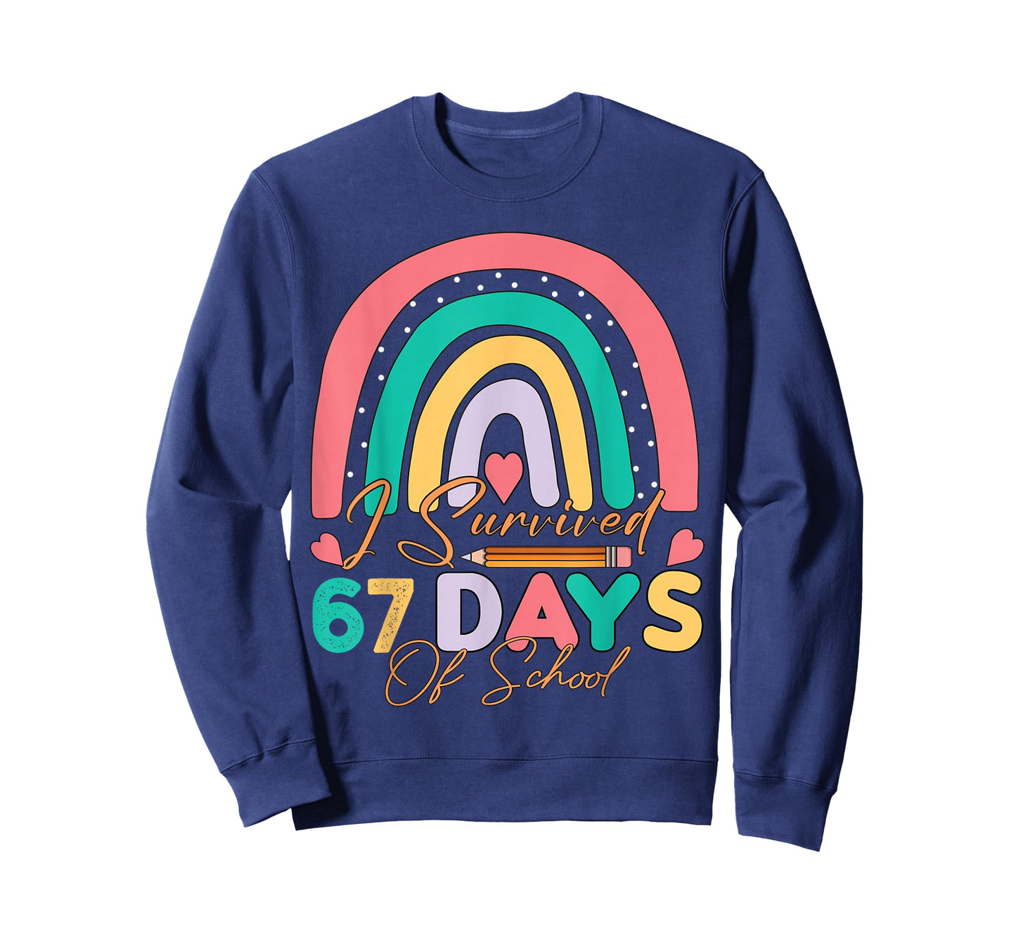 I Survived 67 Days of School Bruh Students Six Seven Funny T-Shirt