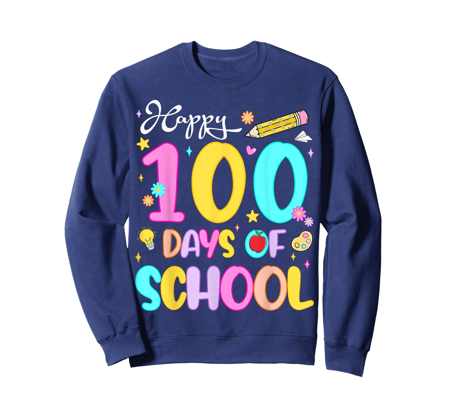 Happy 100 Days of School Preppy 100th Day of School Girls T-Shirt