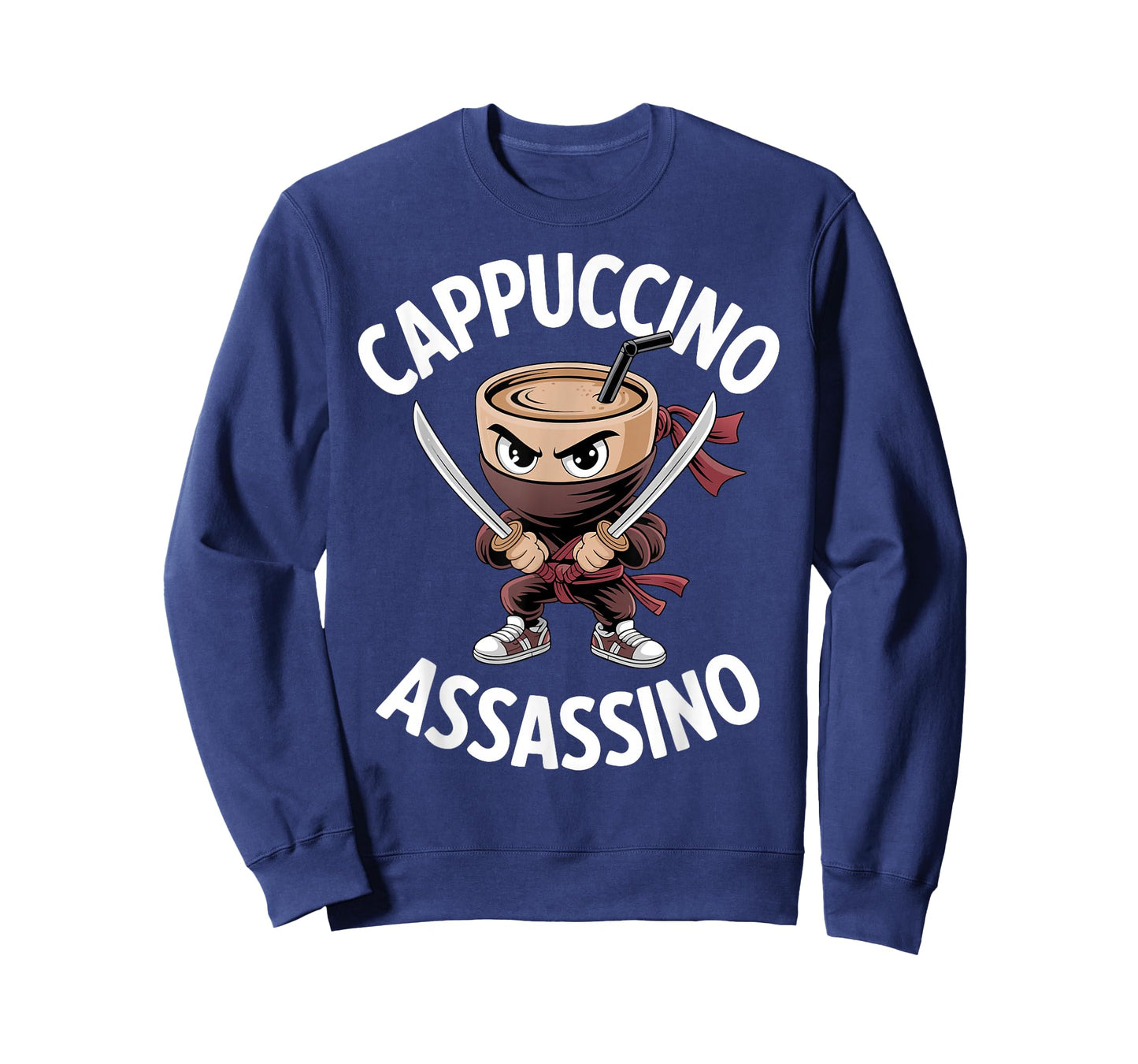 Kids Meme Italian Brainrot Cappuccino Assassino Funny Coffee T-Shirt