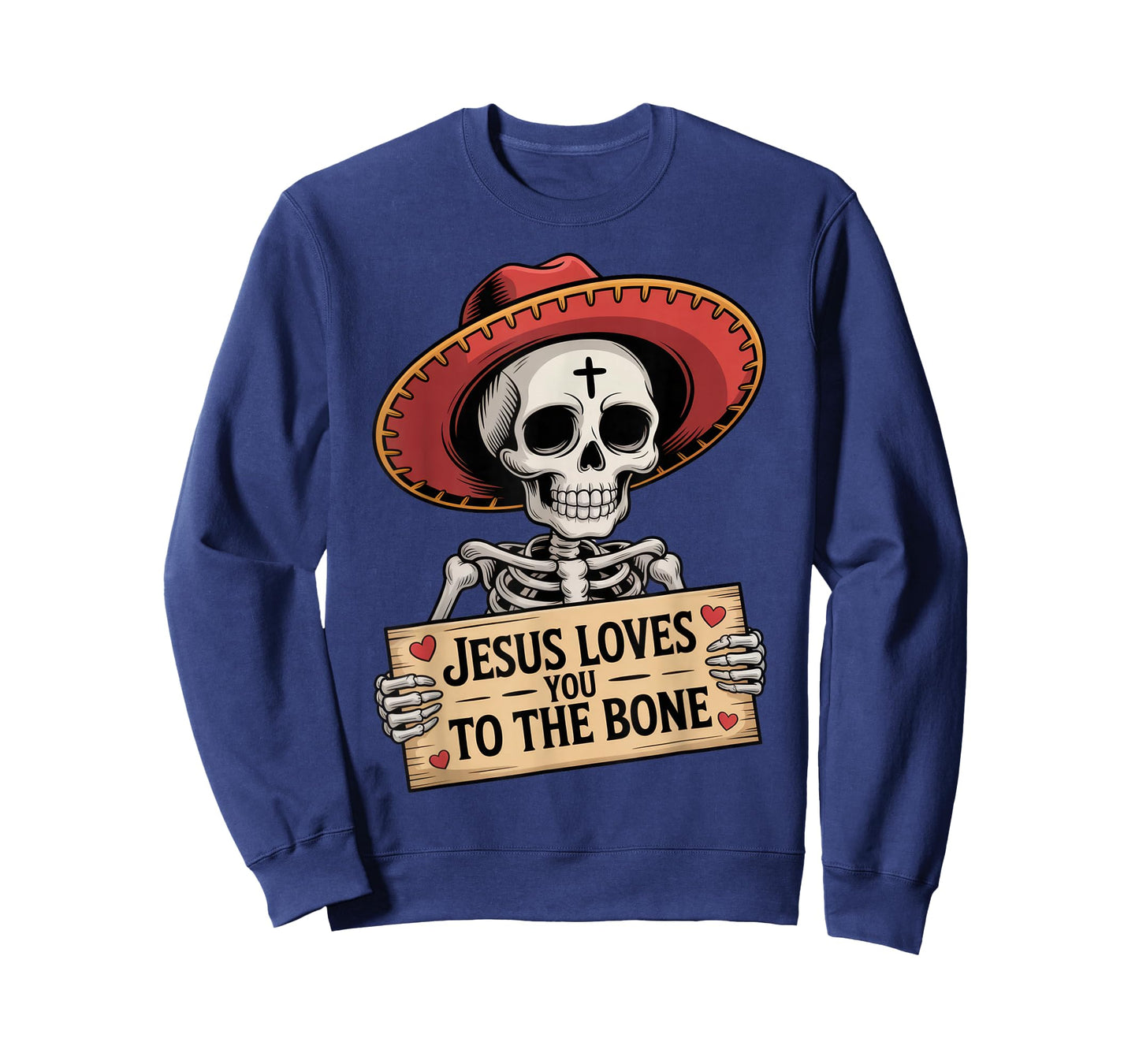 Jesus Loves You to The Bone Skeleton Humor Halloween Vibe T-Shirt