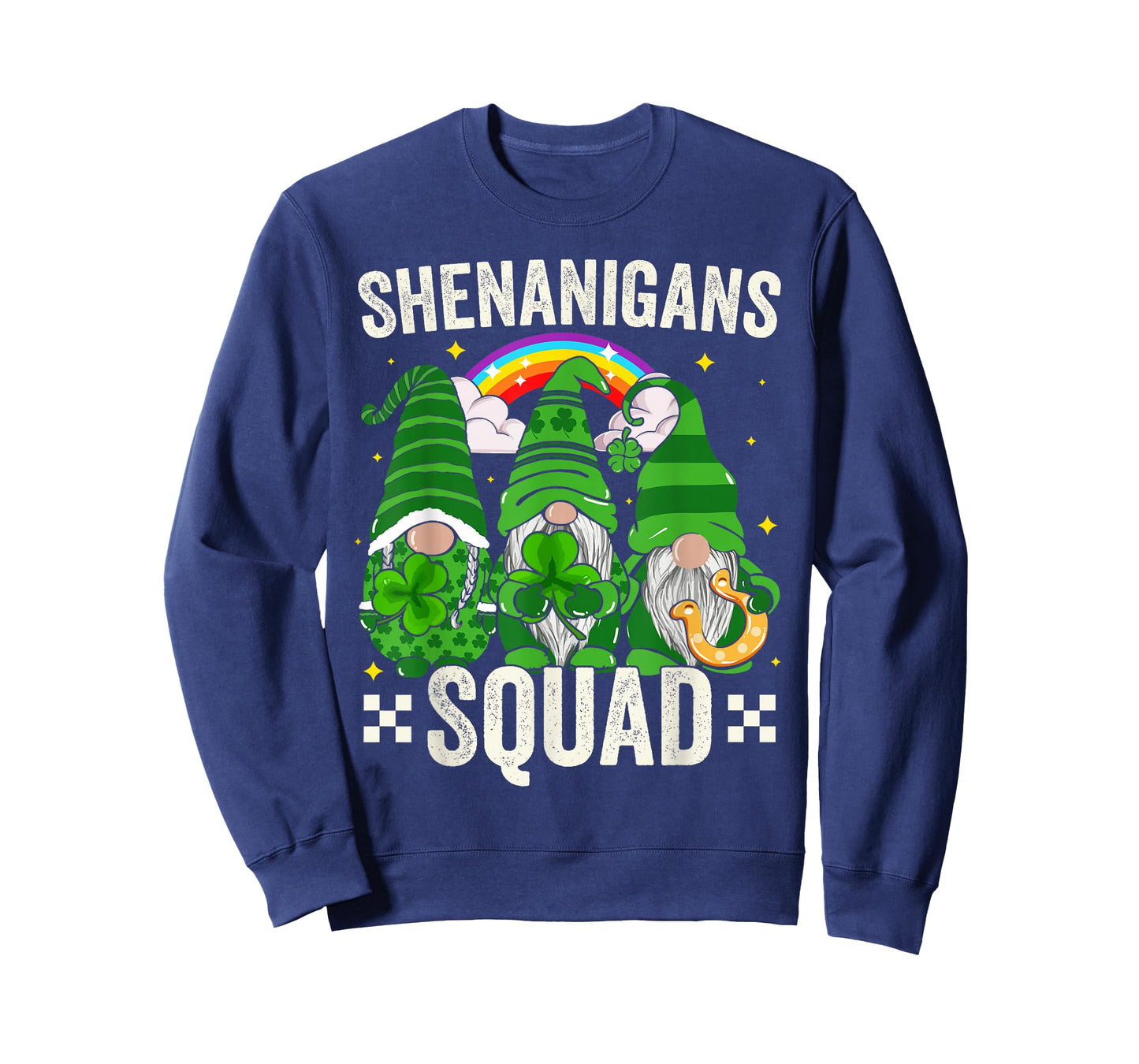 St Patricks Day Gnomes Women Shenanigans Squad Saint Pattys T-Shirt