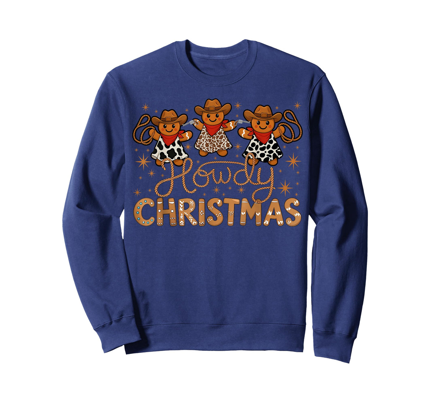 Howdy Christmas Cowboy Gingerbread Xmas Men Boy T-Shirt
