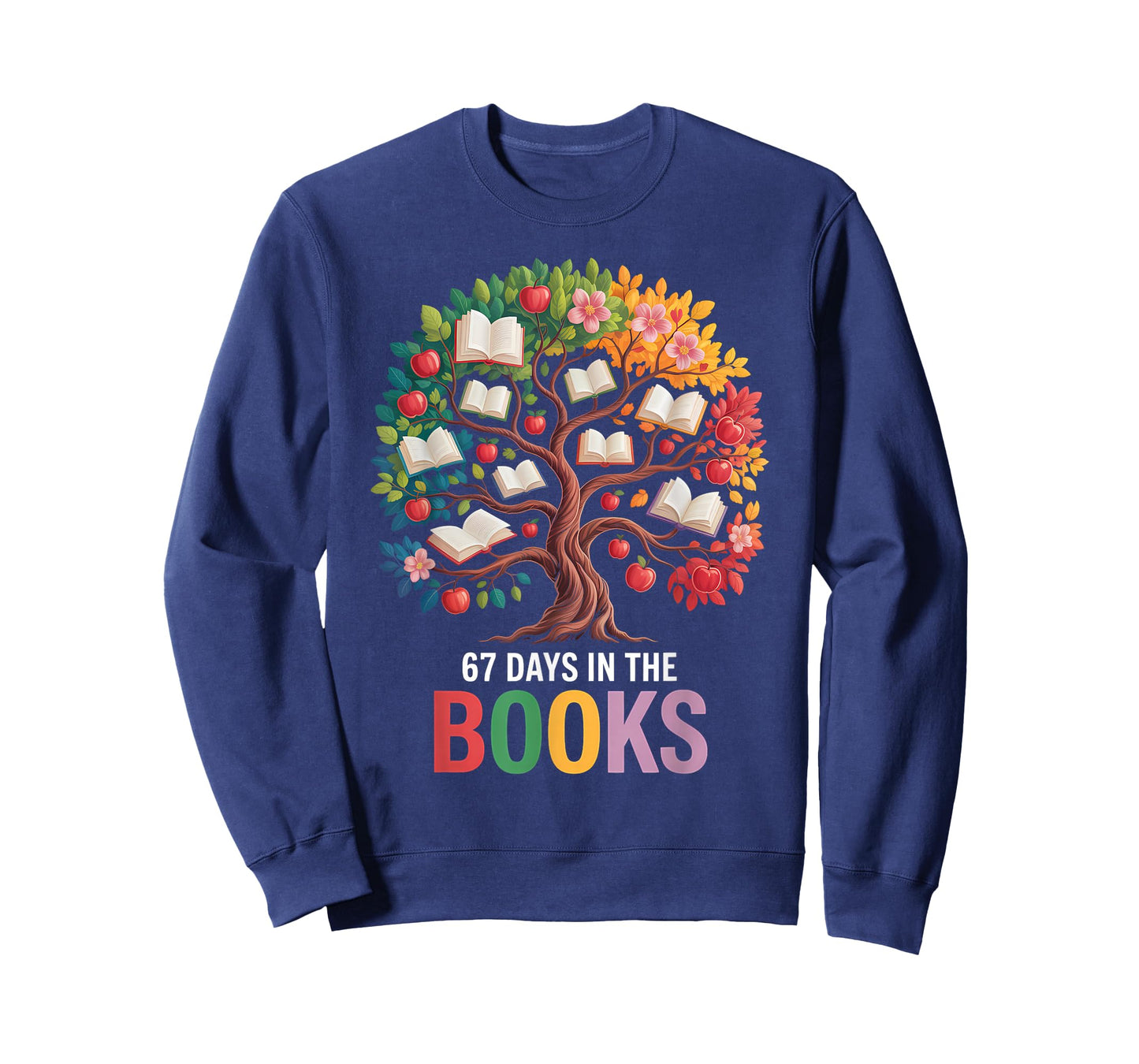 67 Days in The Books Reading Teacher 67th Day of School T-Shirt