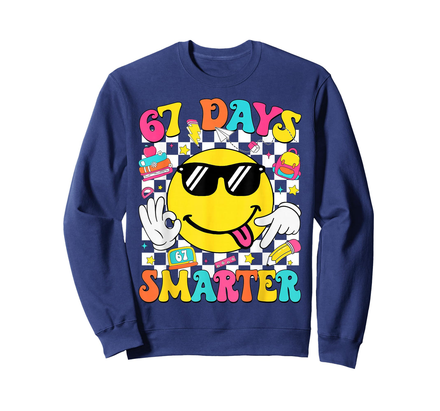 67th Day of School Shirt 67 Days Smarter Teacher Boy Girls T-Shirt