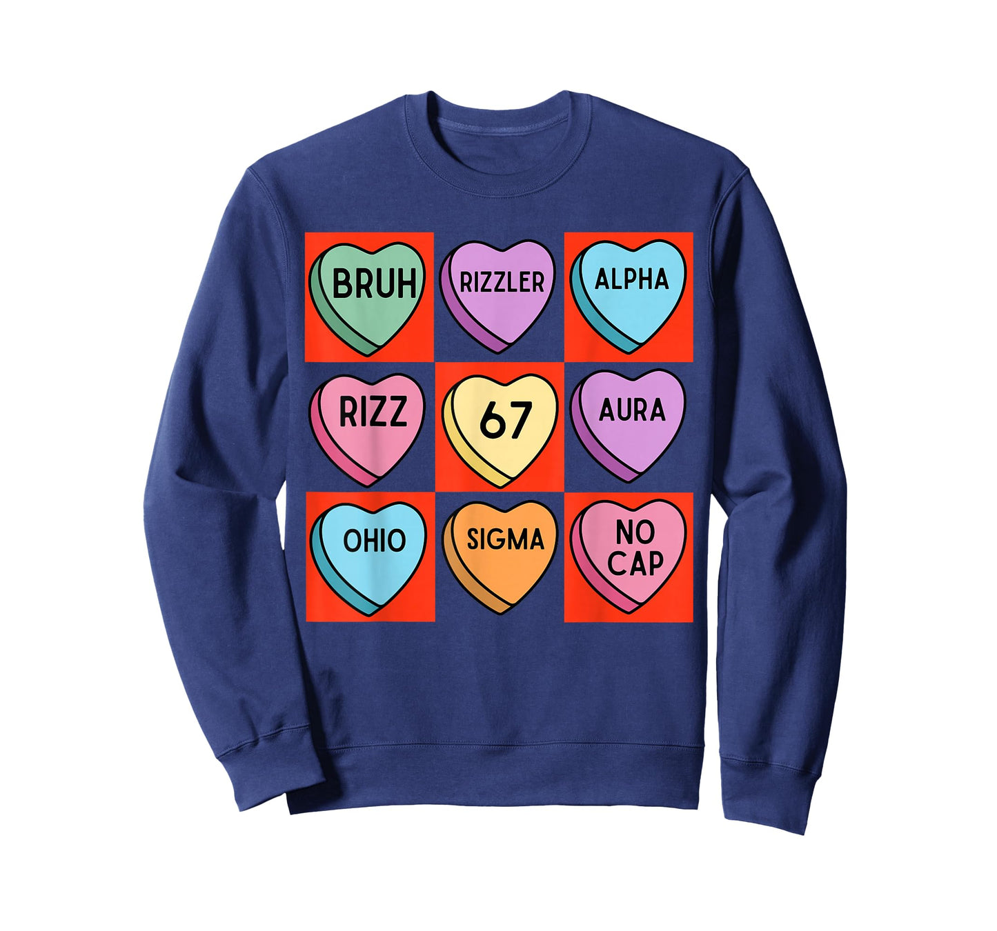 Brain Rot Valentine's - Funny 67 Valentine's Rizz, No Cap T-Shirt