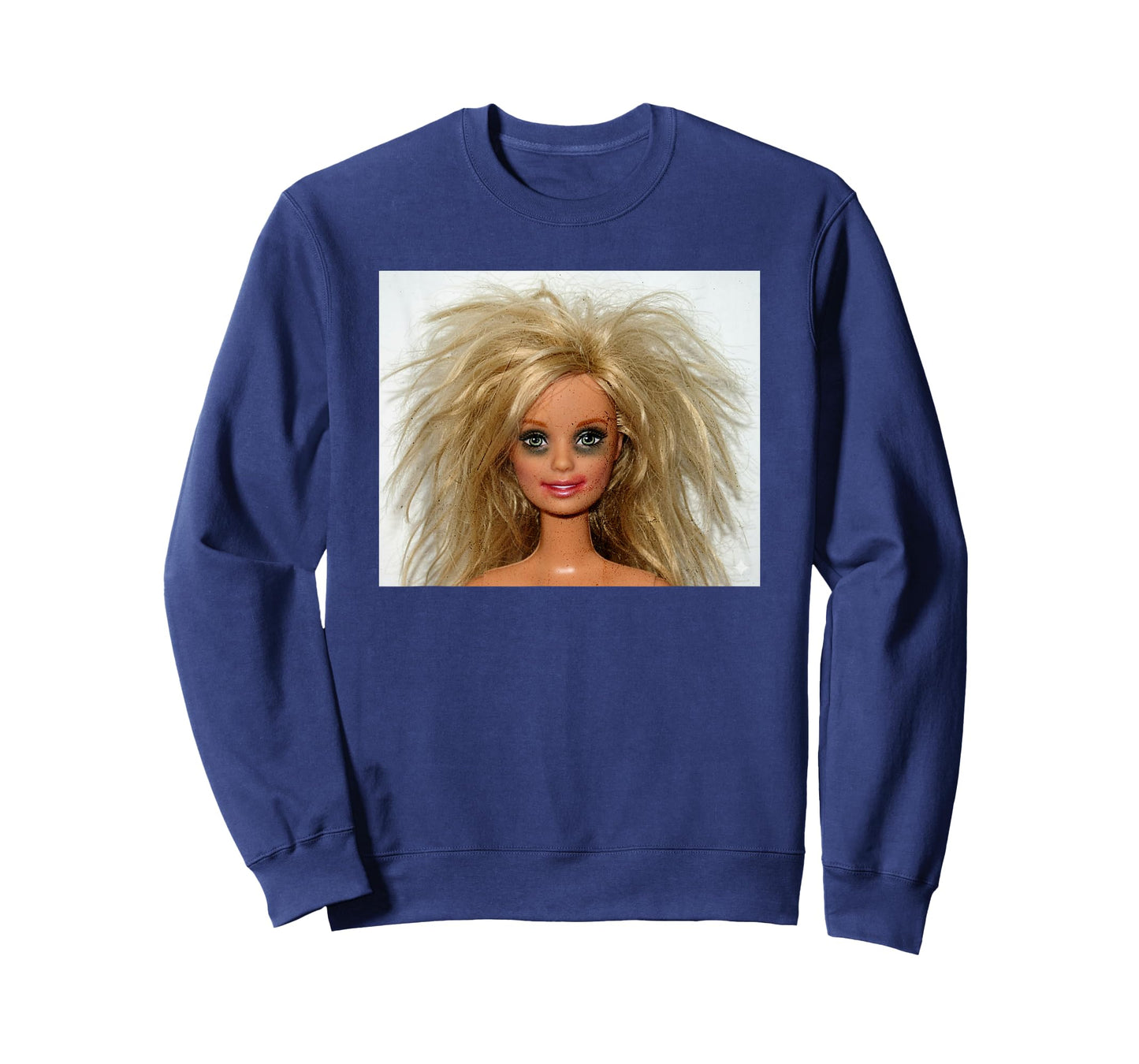 New Funny Distressed Blonde Doll Face Meme T-Shirt