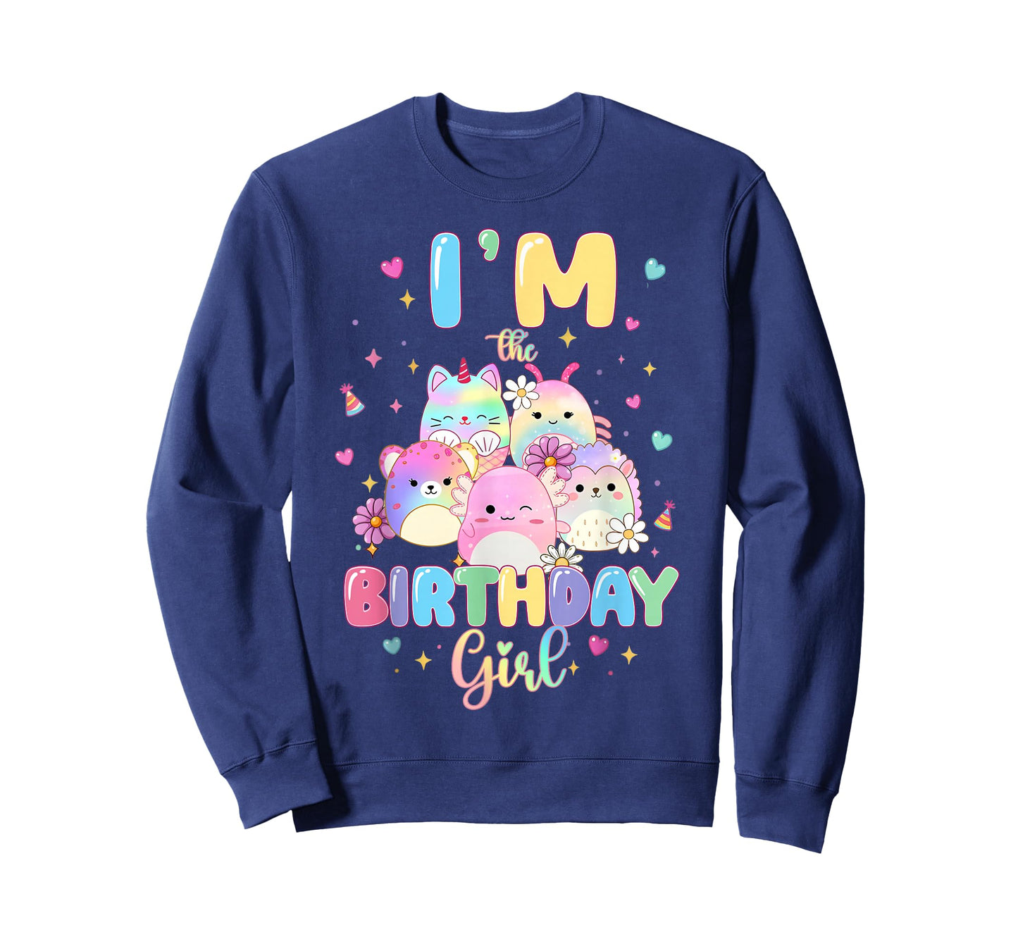 I'm The Birthday Girl Squish Squad Birthday Party Girls Kids T-Shirt