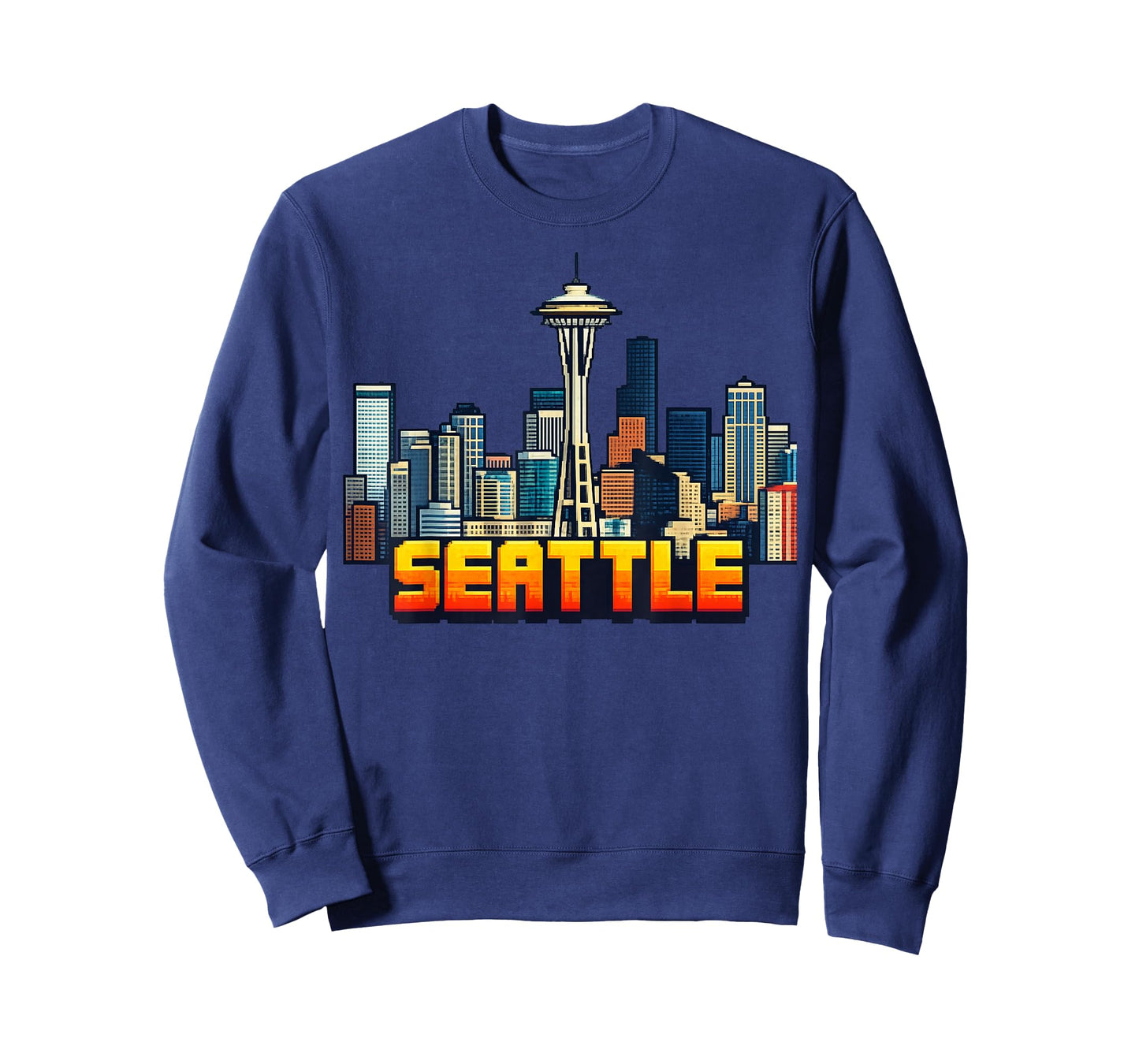 Seattle 8-Bit Retro Video Arcade Gamer Style Gaming 80s T-Shirt