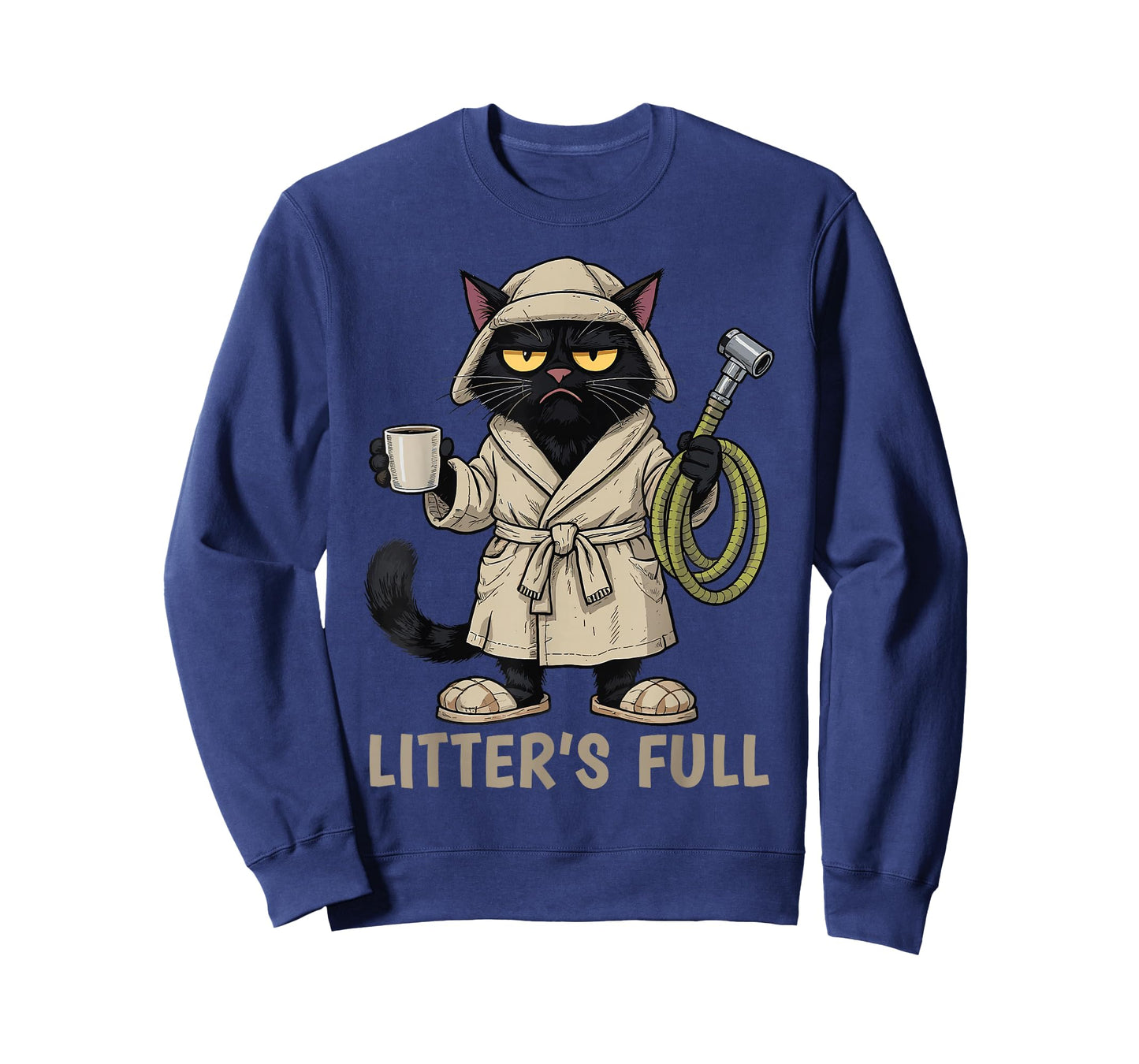 Litter’s Full Funny Cat Lovers Christmas T-Shirt