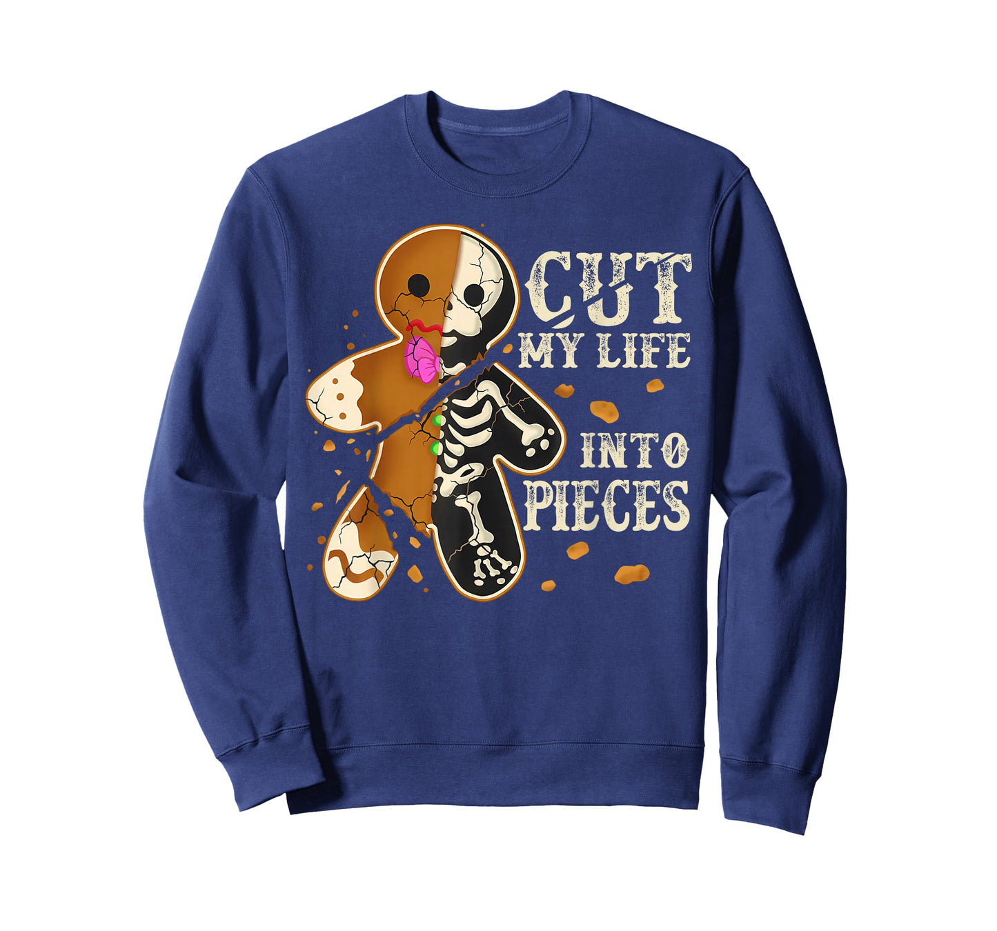 Cut My Life Into Pieces Funny Gingerbread Christmas Holiday T-Shirt