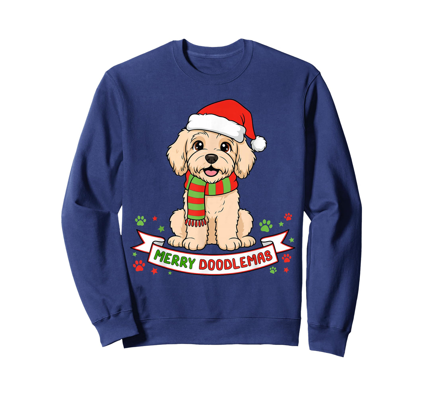 Merry Doodlemas Goldendoodle Christmas Doodle Dog Lover Xmas T-Shirt