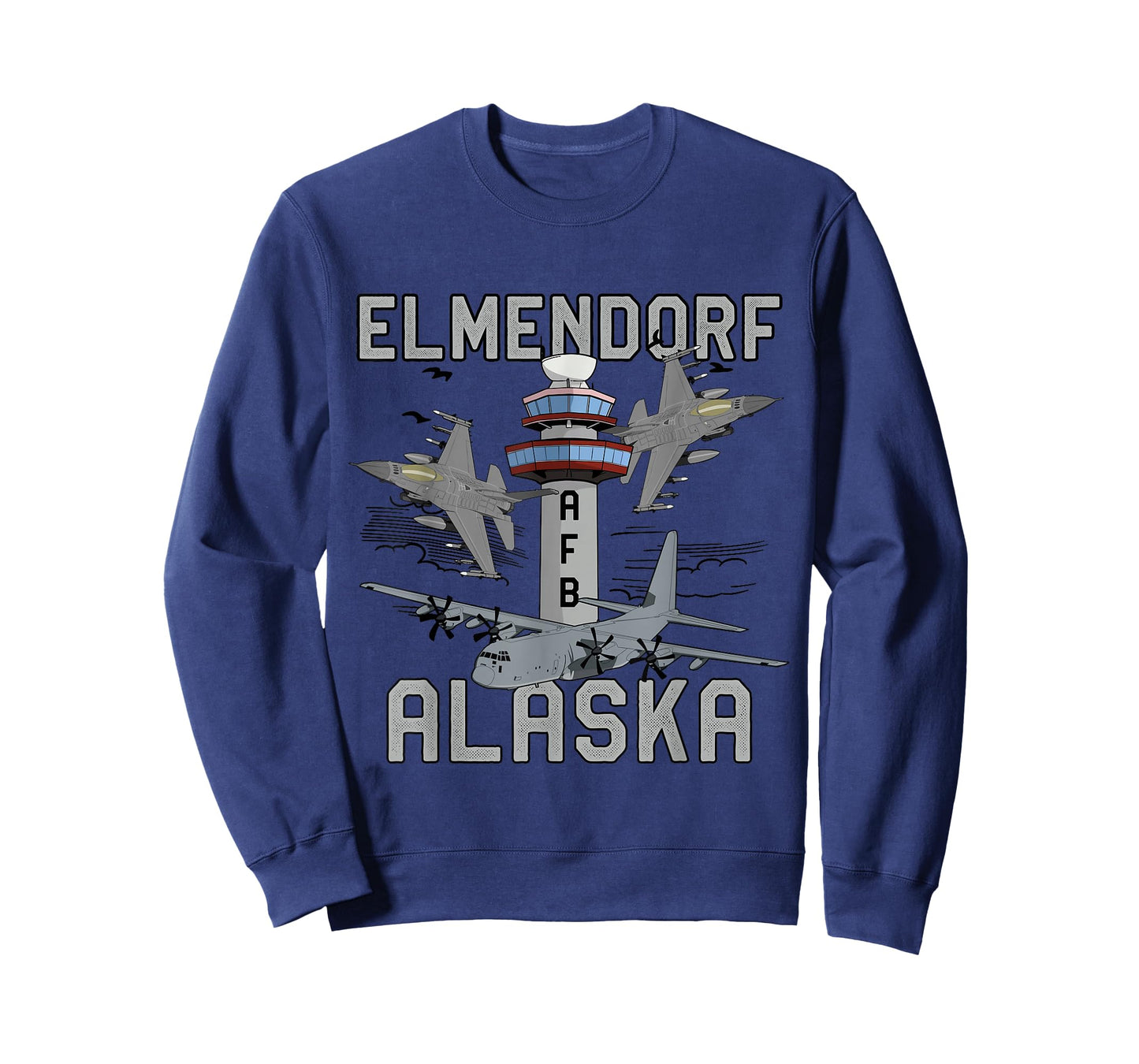Elmendorf AFB Alaska Air Force Base Airman Veteran Vintage T-Shirt