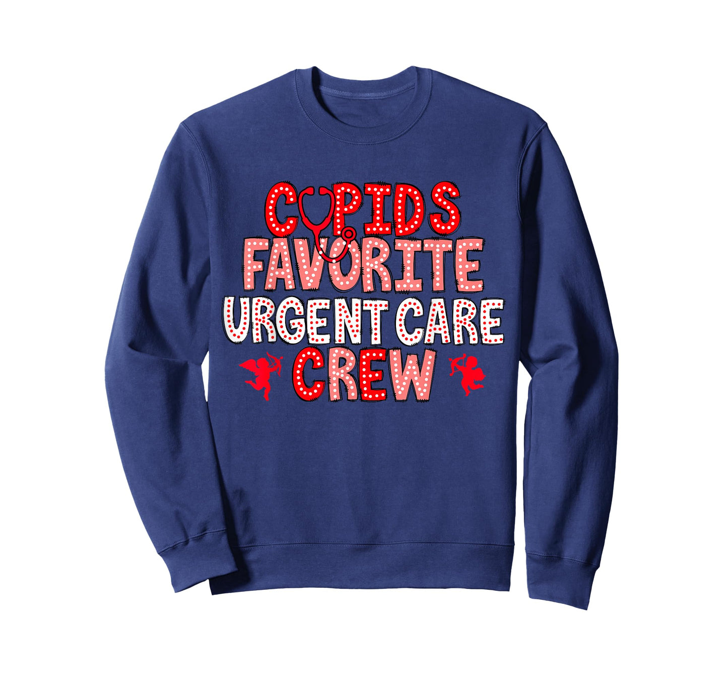 Cupid's Favorite Urgent Care Crew Nurse Valentines Injury T-Shirt