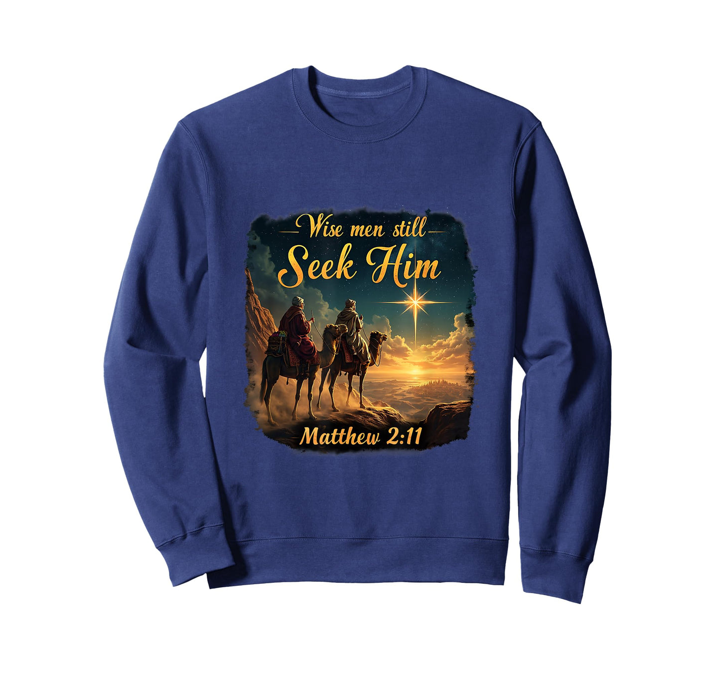 Vintage Wise Men Still Seek Him Jesus 3 Kings Christmas T-Shirt