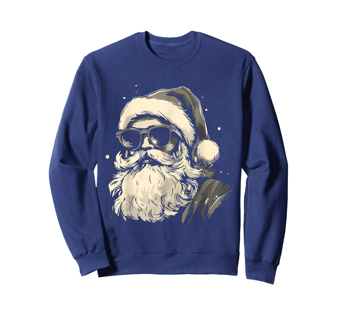 Cool Santa Claus Face Retro Sunglasses Christmas Men Boys T-Shirt