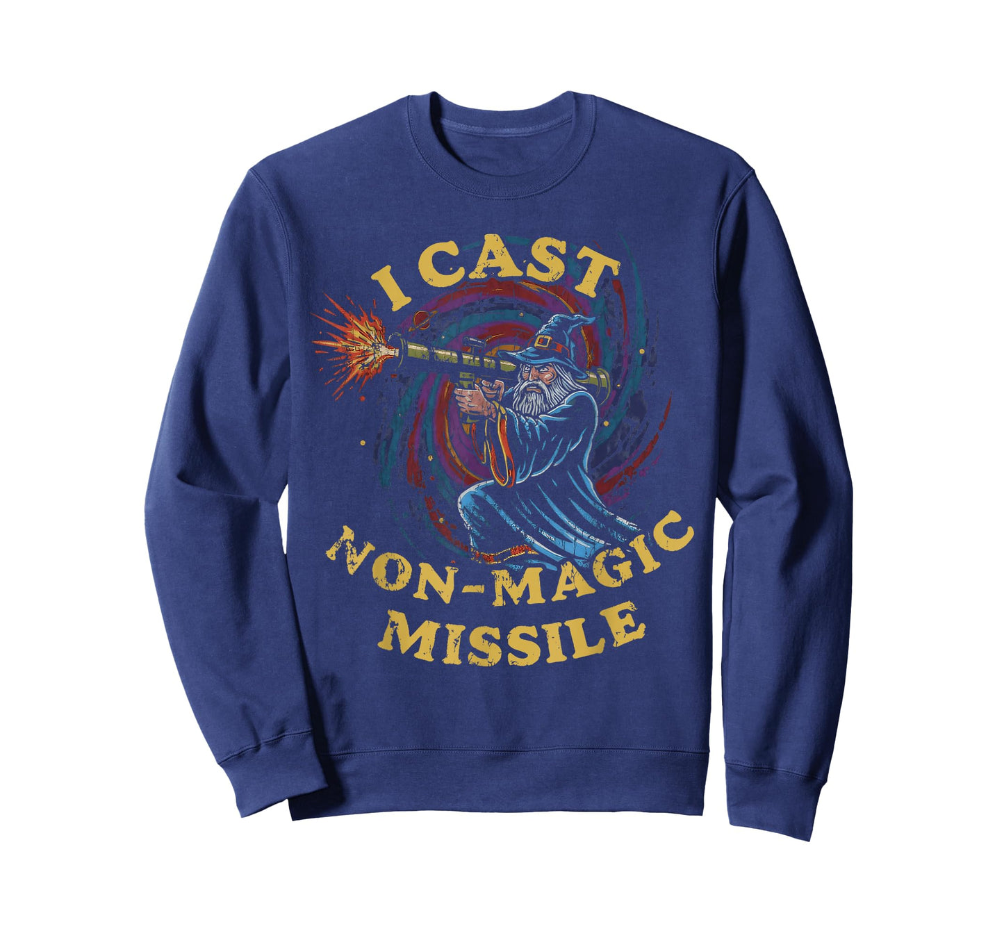I Cast Non-Magic Missile Funny Wizard Parody Meme T-Shirt