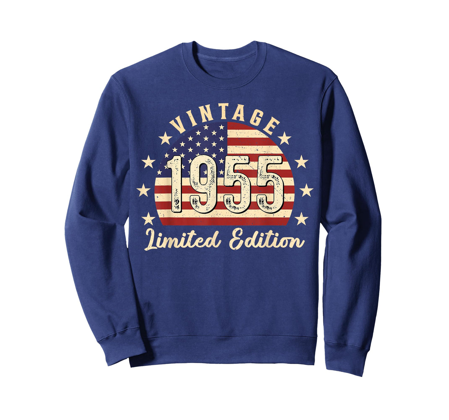 Vintage 1955 USA Flag 71st Birthday T-Shirt