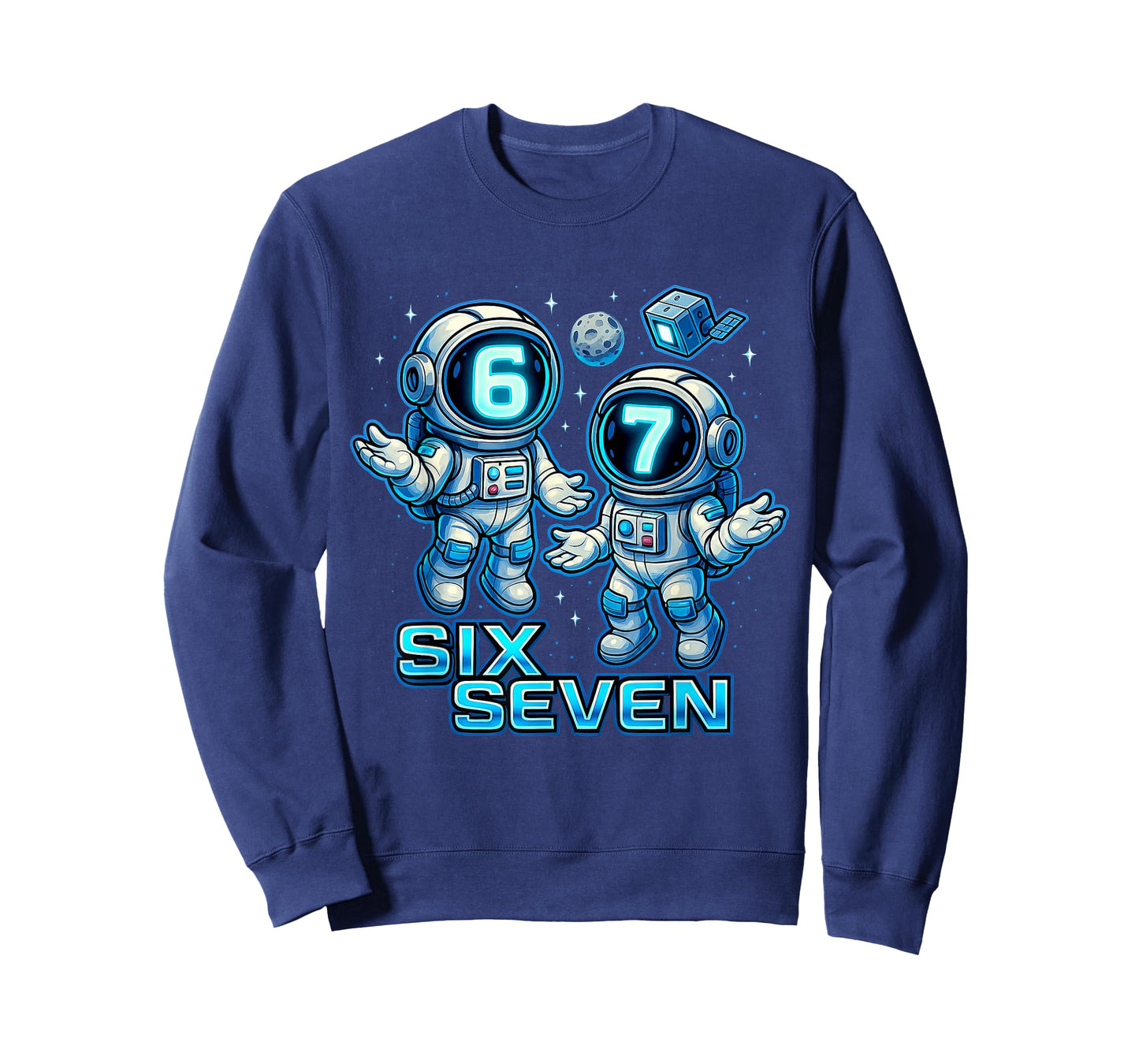 67 Space Astronauts - Six Seven 6-7 Boys Teen Kid Slang Meme T-Shirt
