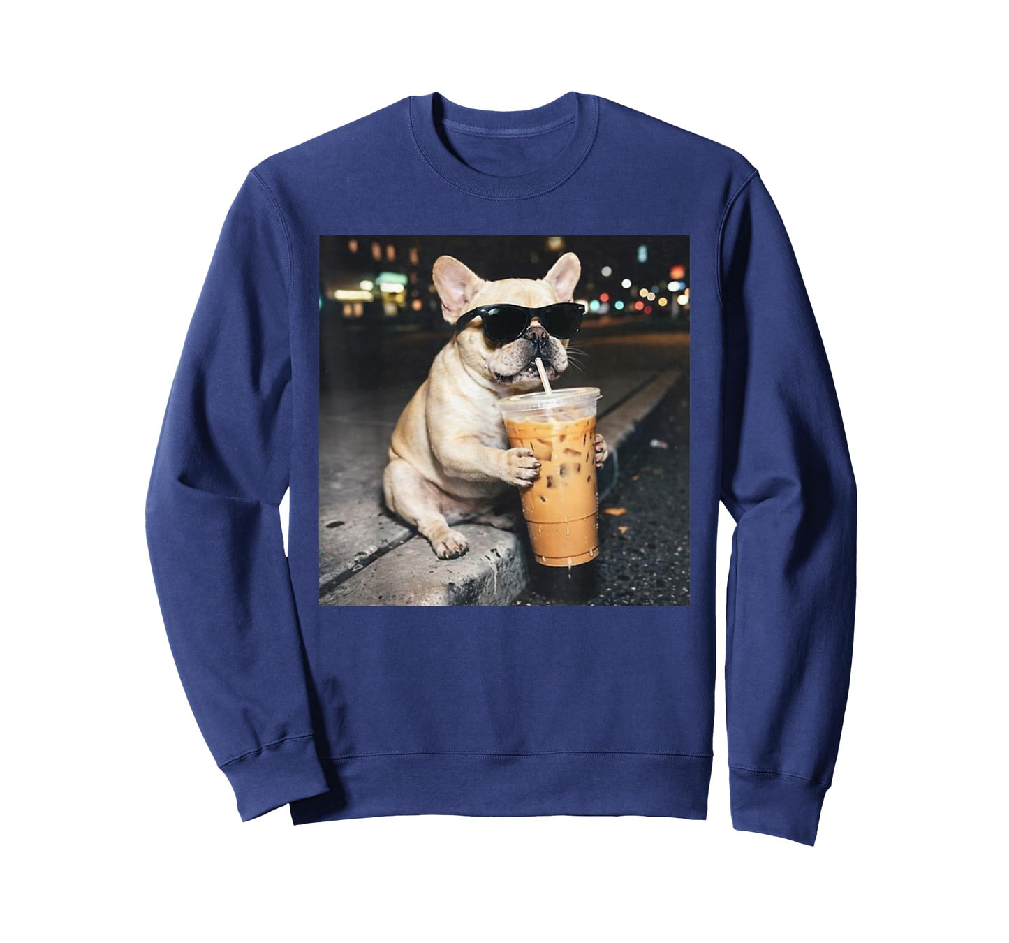 French Bulldog Iced Coffee T-Shirt