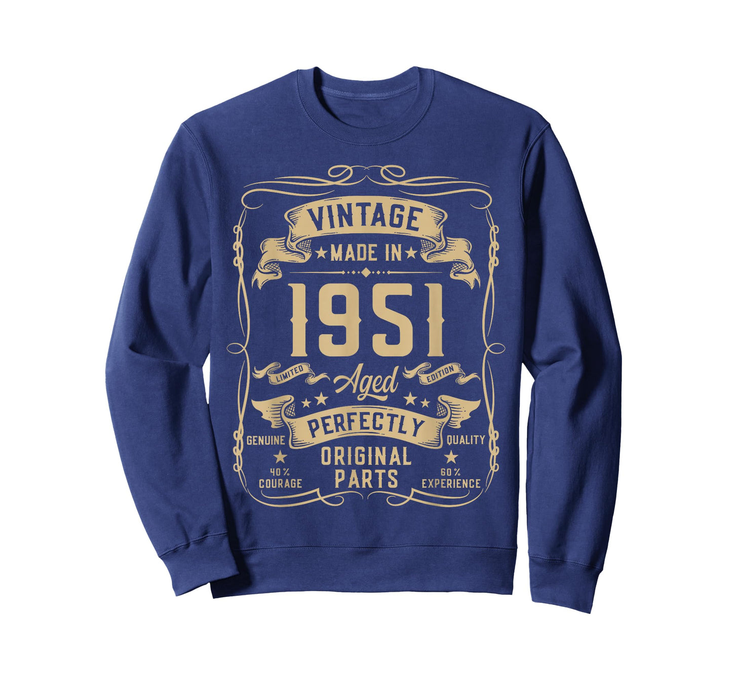 Vintage 1951 75yr 75th Birthday Gifts for Men 75 Years Old T-Shirt