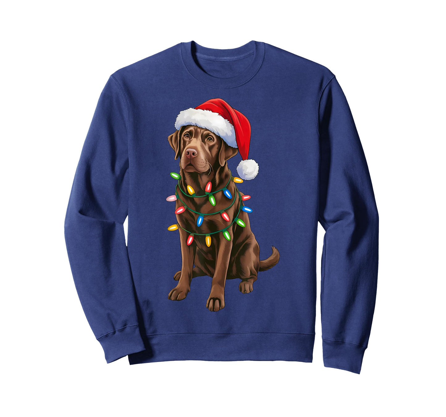 Christmas Chocolate Lab Labrador Retriever Men Women Kids T-Shirt