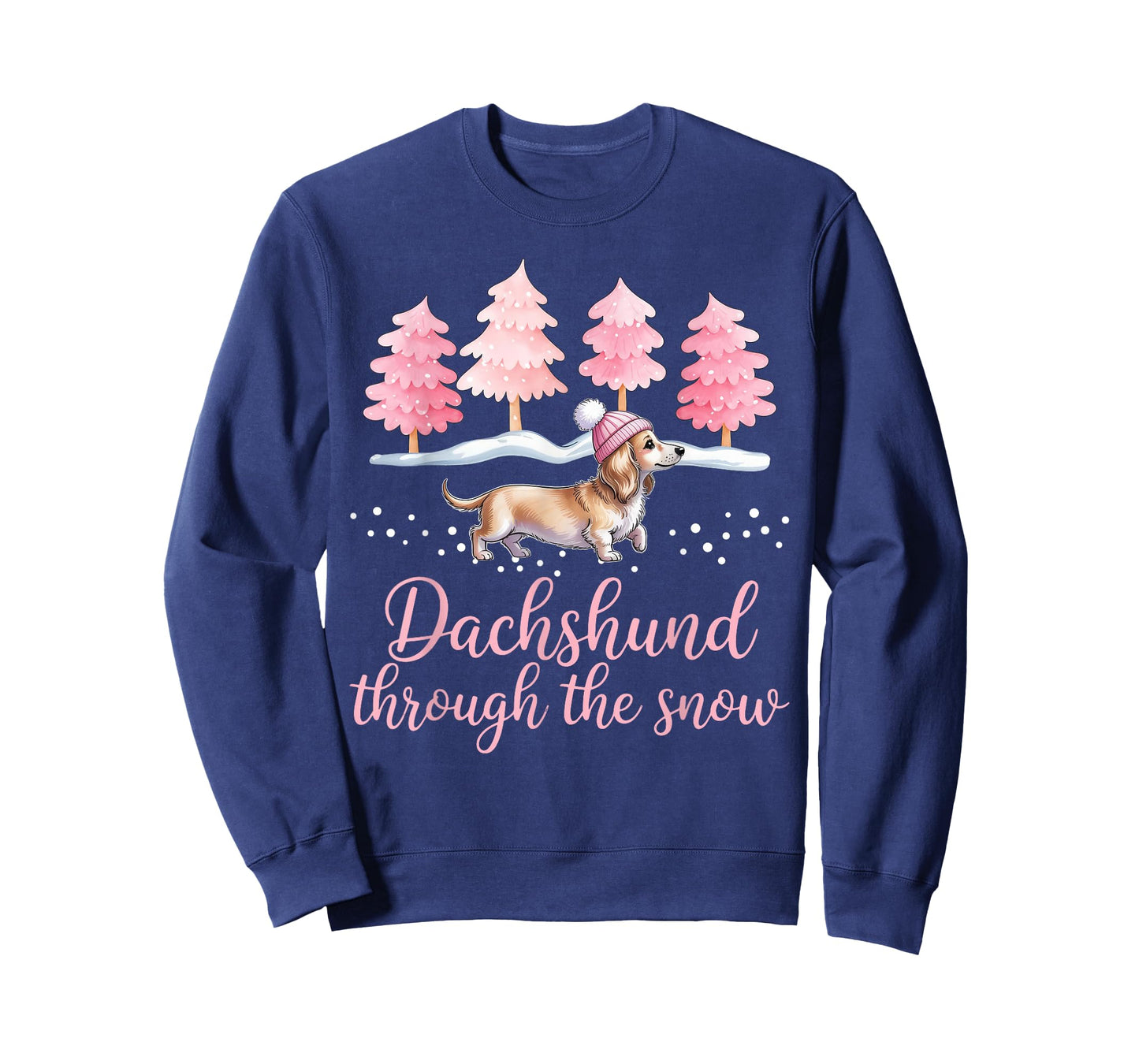 Dachshund Through The Snow Wiener Dog Christmas T-Shirt